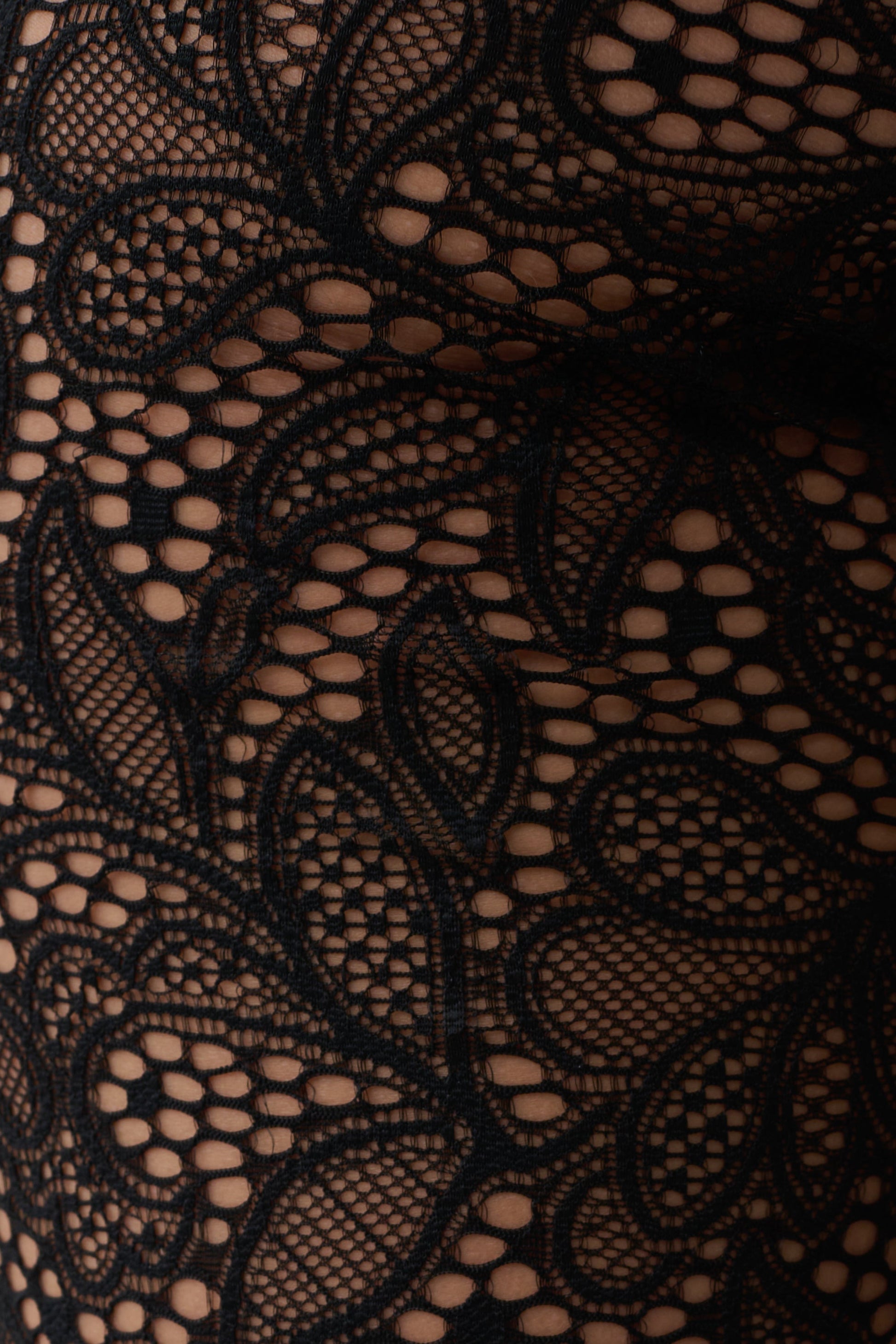 Theodosia Asymmetric Lace Halter Top - Black #11