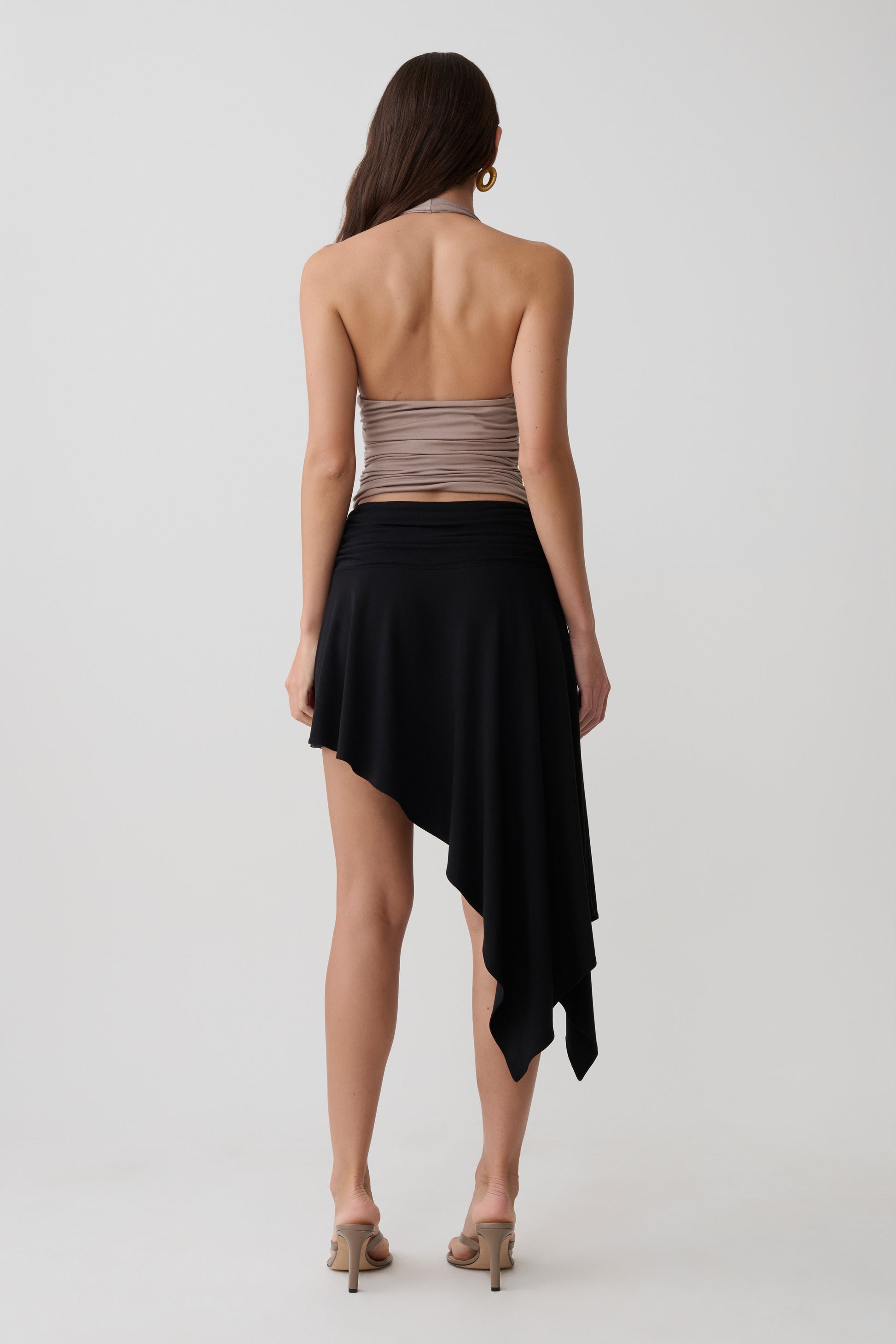 Peregrine Modal Gathered Halter Top - Neutral #7