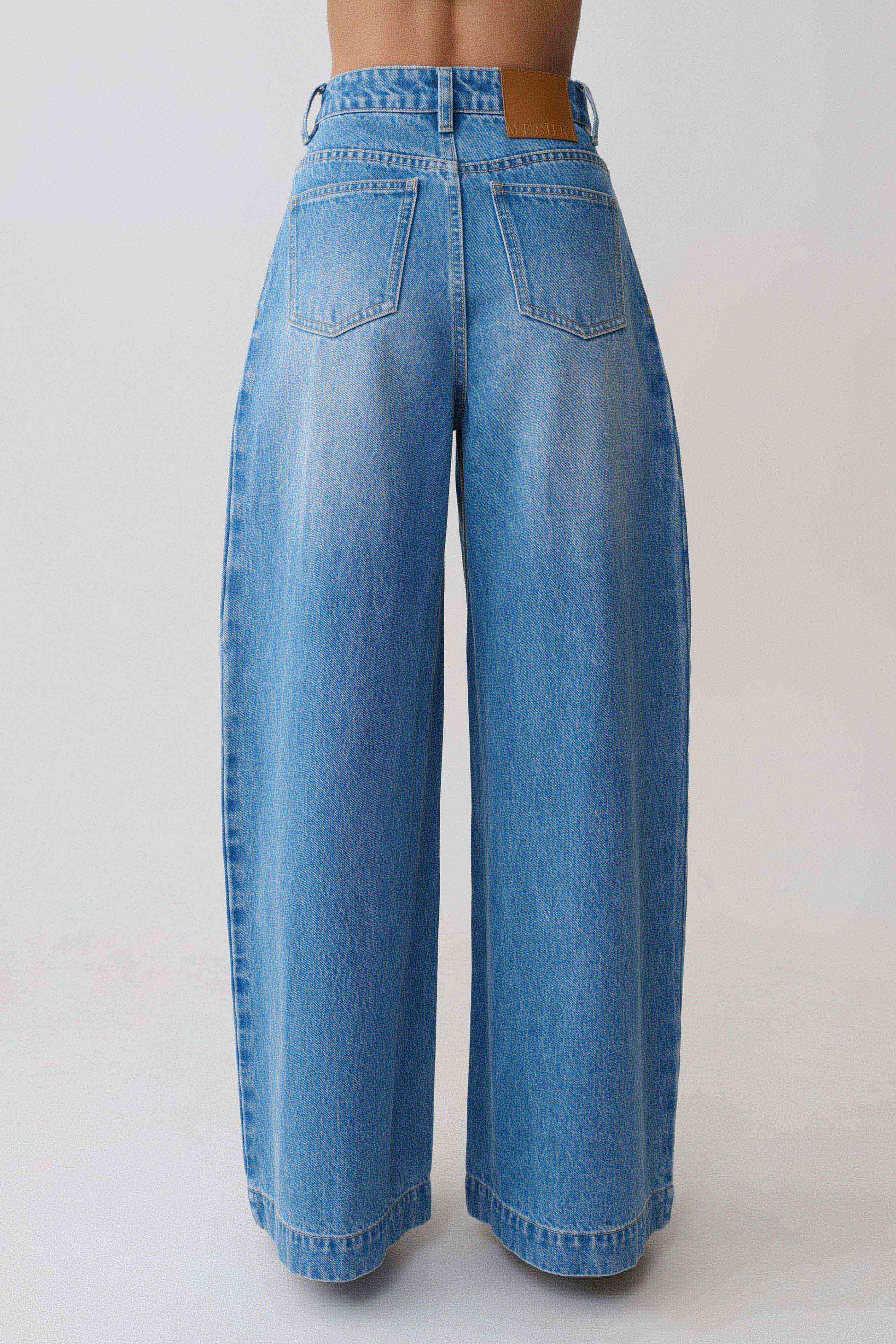 Bobby Oversized Jean With Front Pleat - Summer Blue #2
