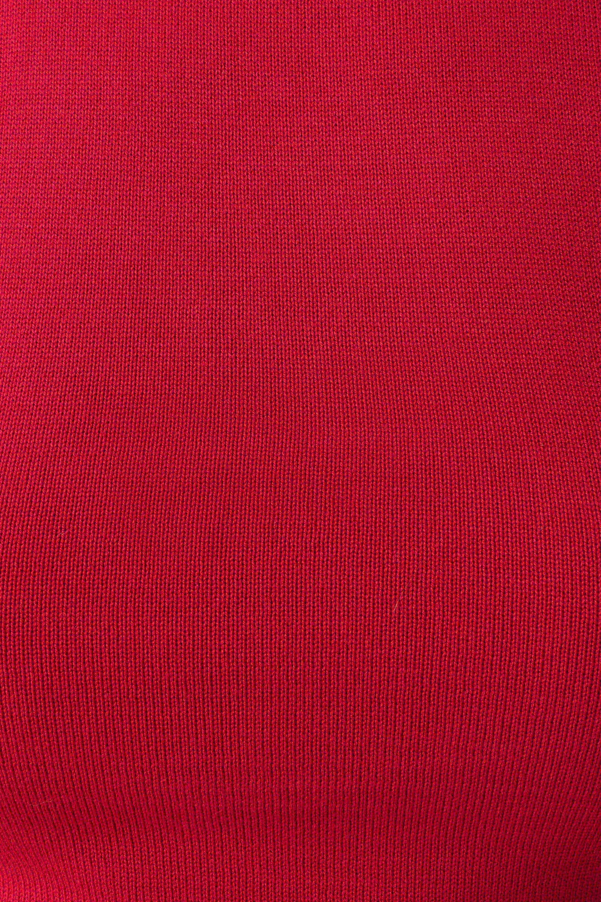 Misty Halter Backless Knit Top - Red #9