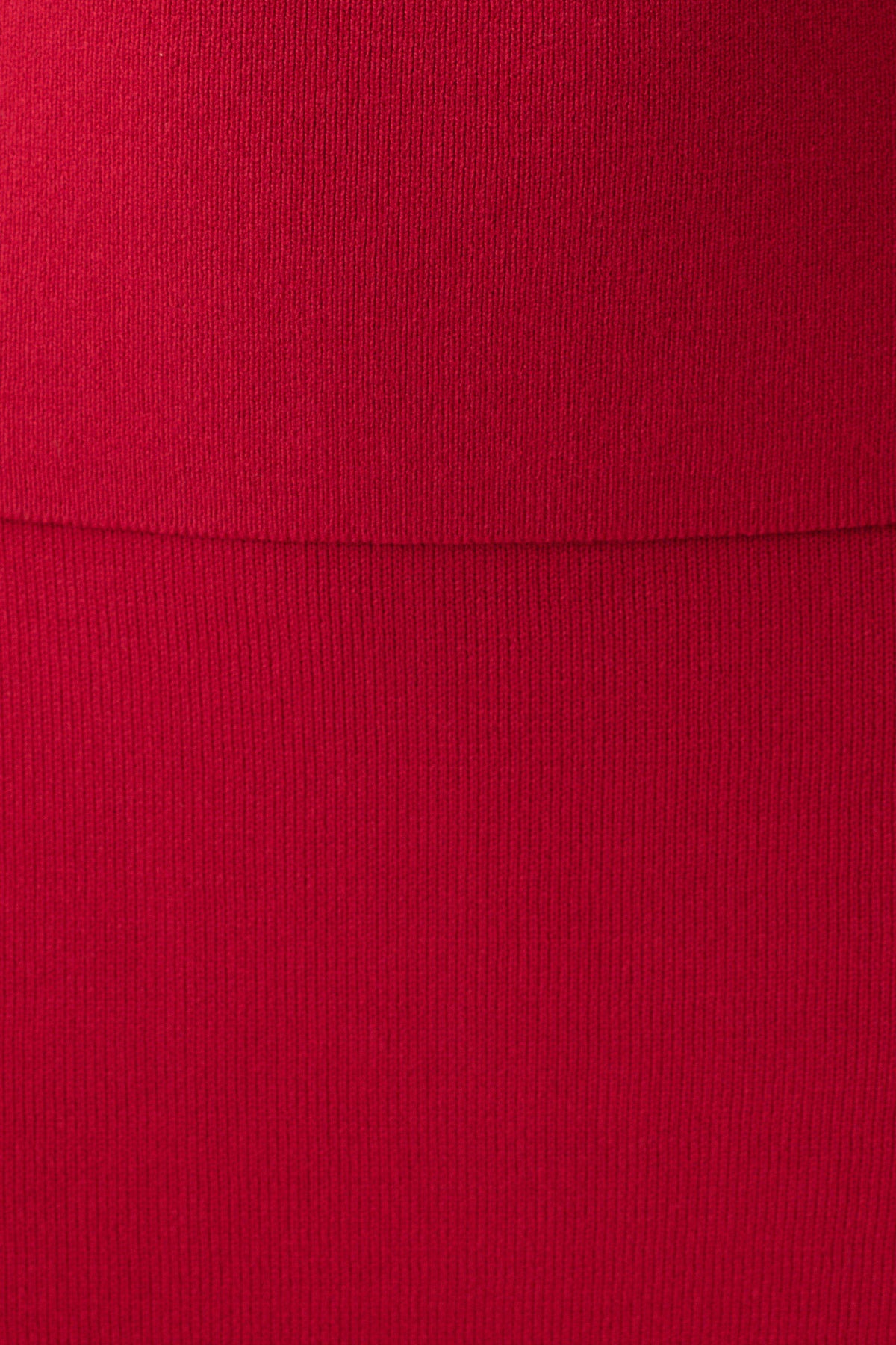 Misty Mid Rise Knit Mini Skirt - Red #7