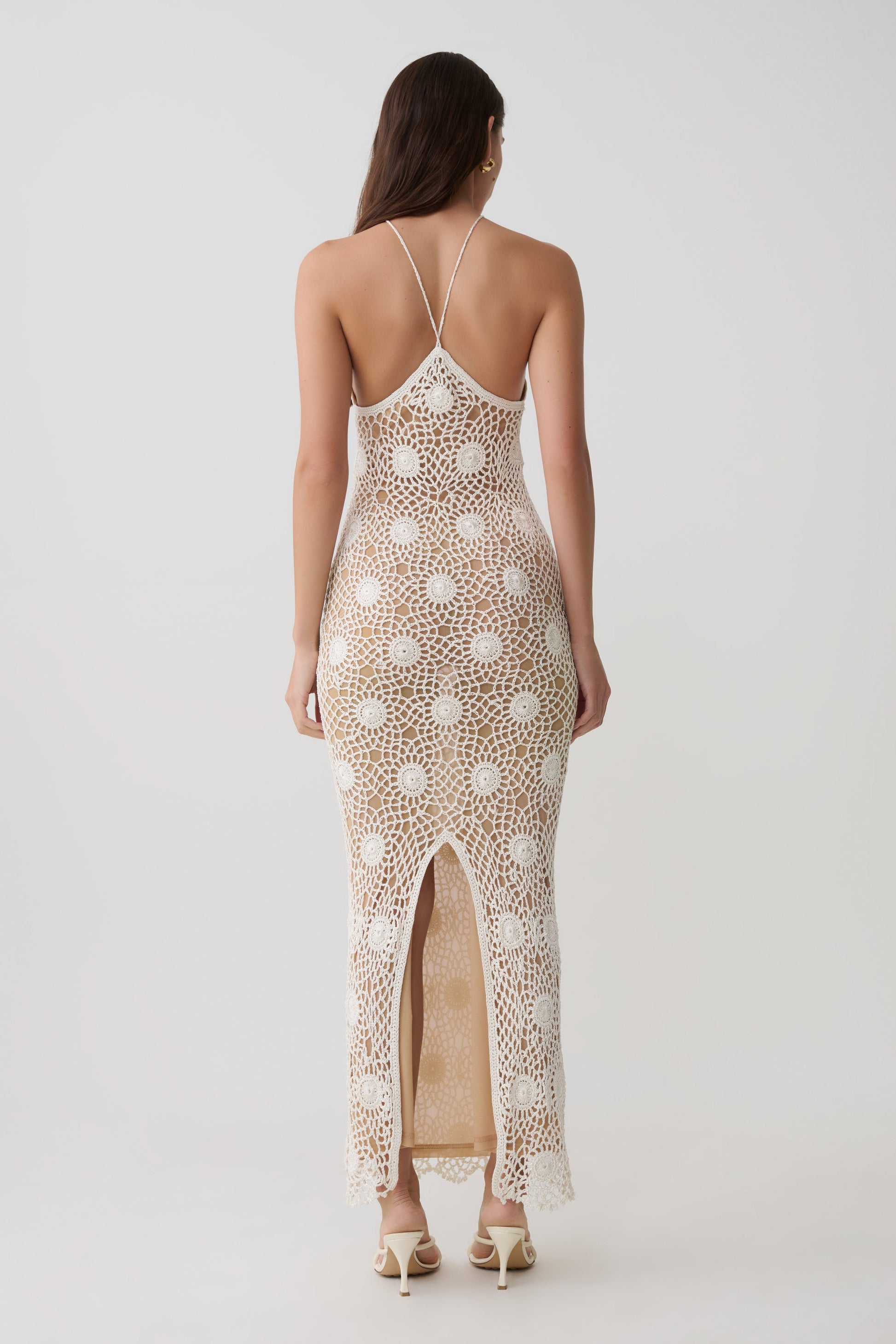 Sam Halter Hand Crochet Maxi Dress - Ivory #2