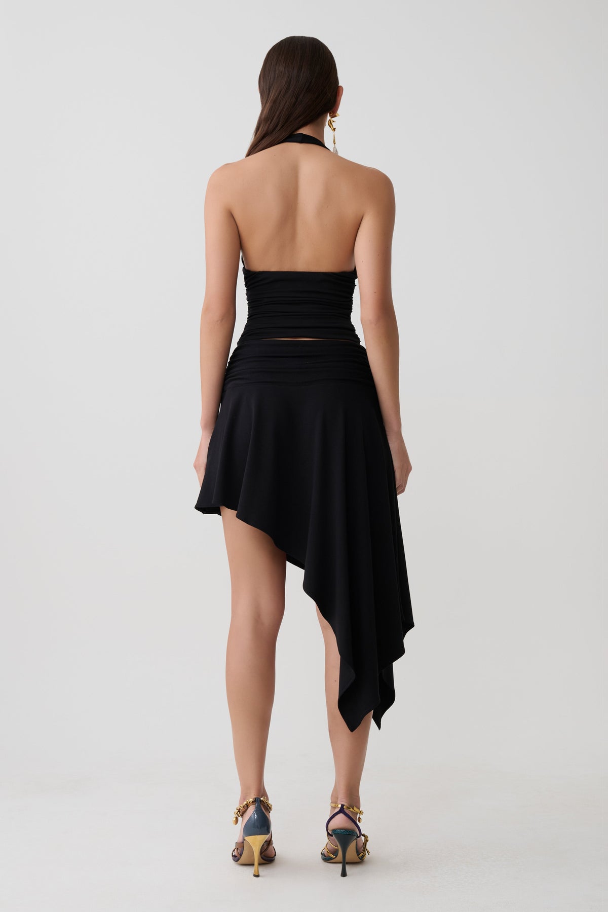 Peregrine Modal Gathered Halter Top - Black #5
