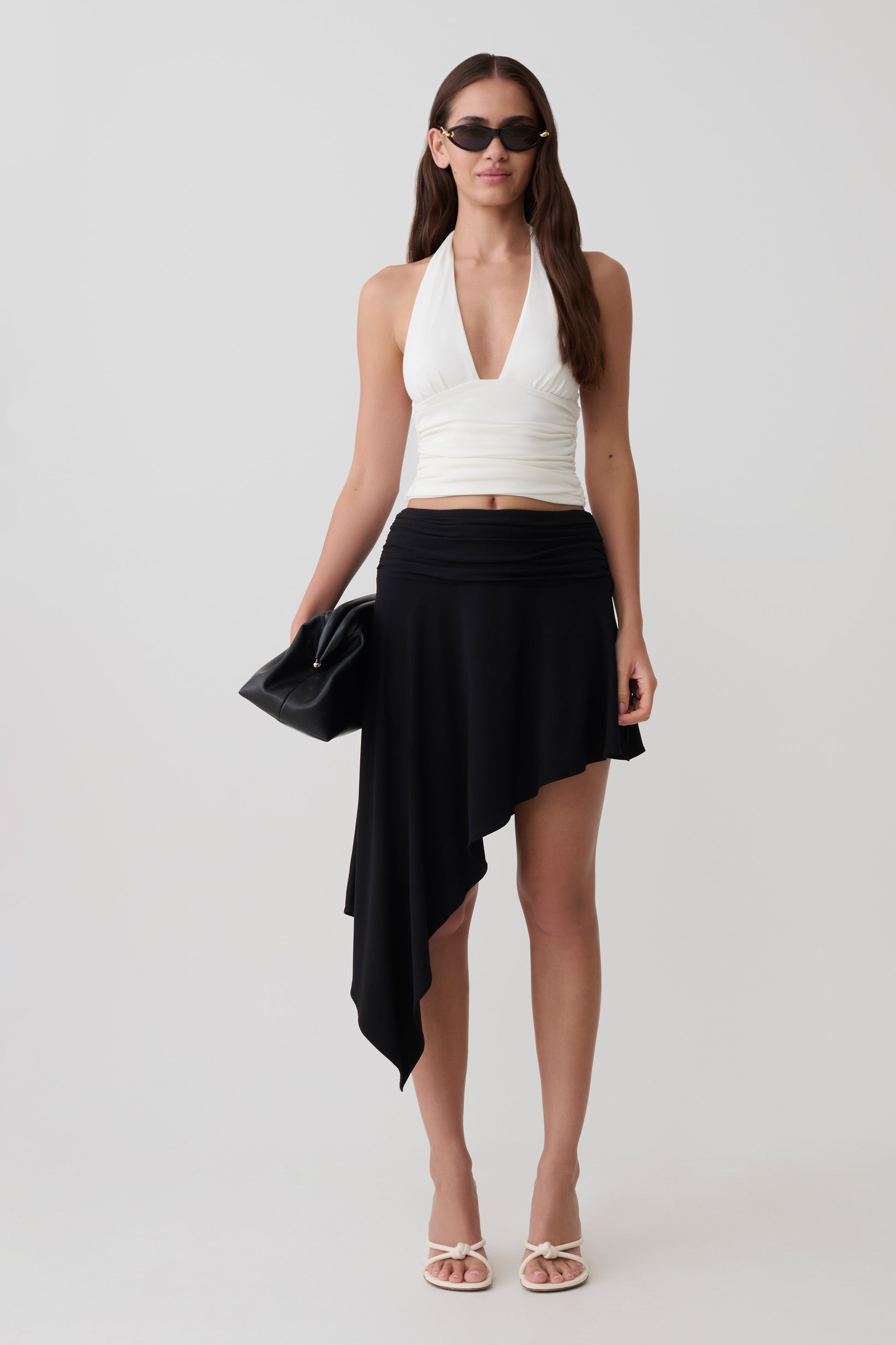Talise Modal Hankie Midi Skirt - Black #7