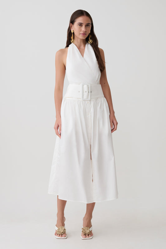 Emery Multi-Wear Cotton Playsuit - White