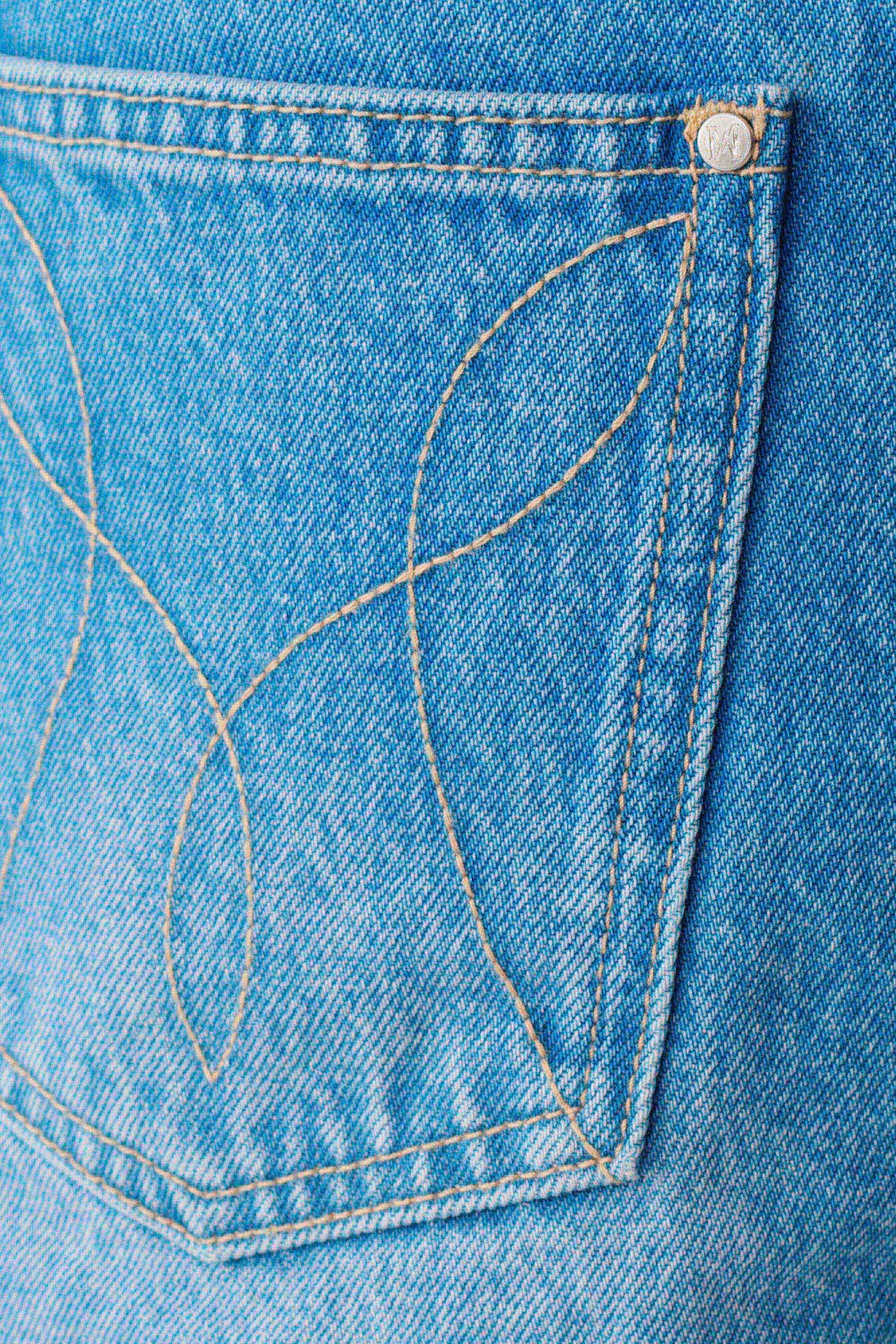 Jace A-Line Denim Shorts - Summer Blue #9
