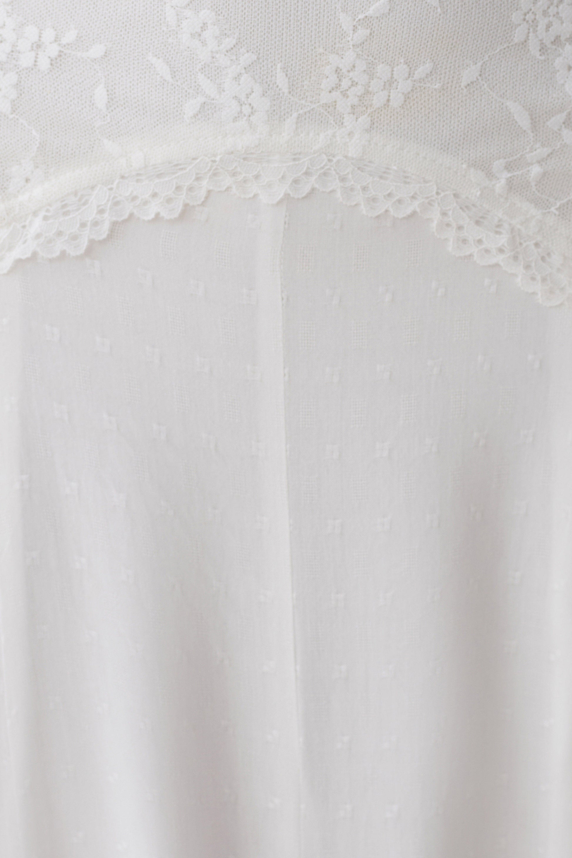 Skylar Lace Panelled Midi Skirt - White #8