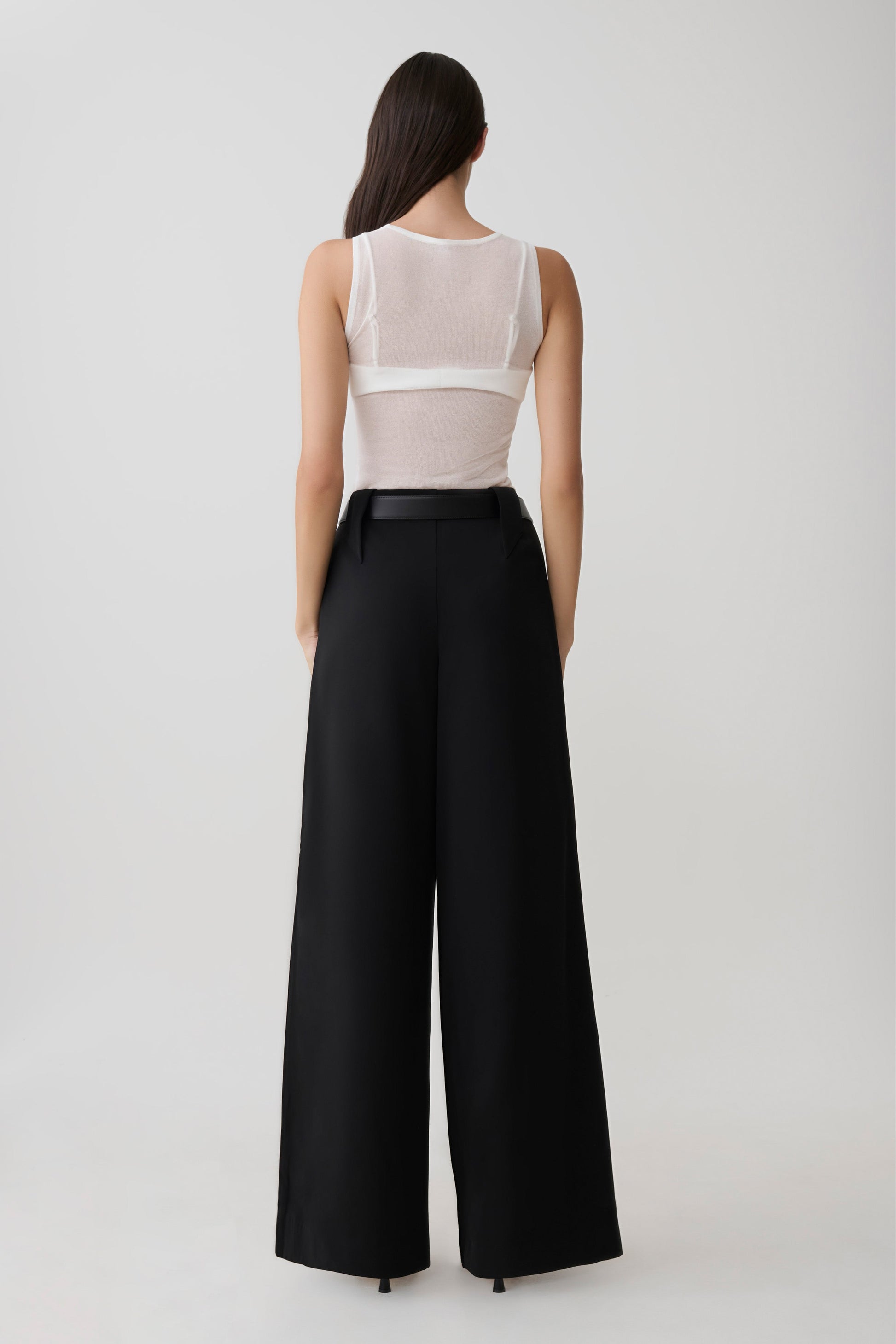 Arlo Wide Leg Suiting Trouser - Black #2