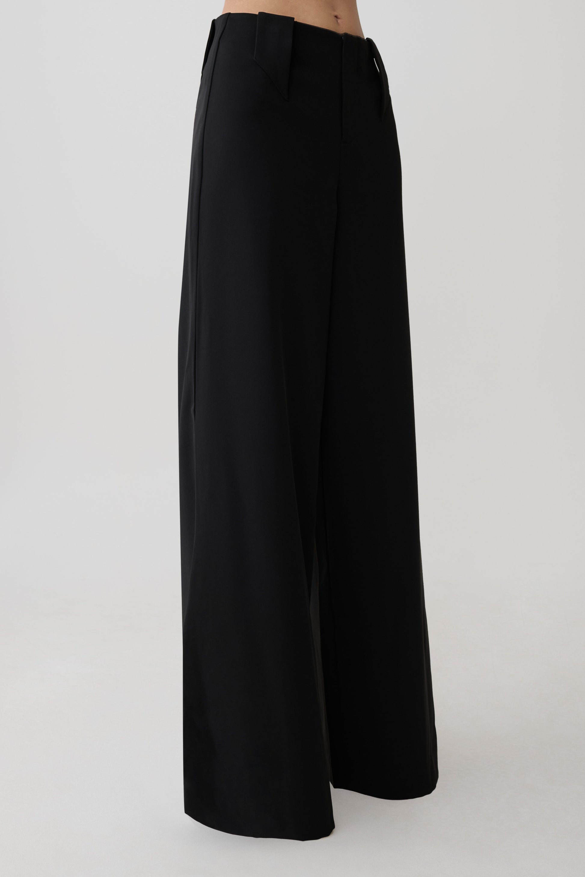 Arlo Wide Leg Suiting Trouser - Black #4