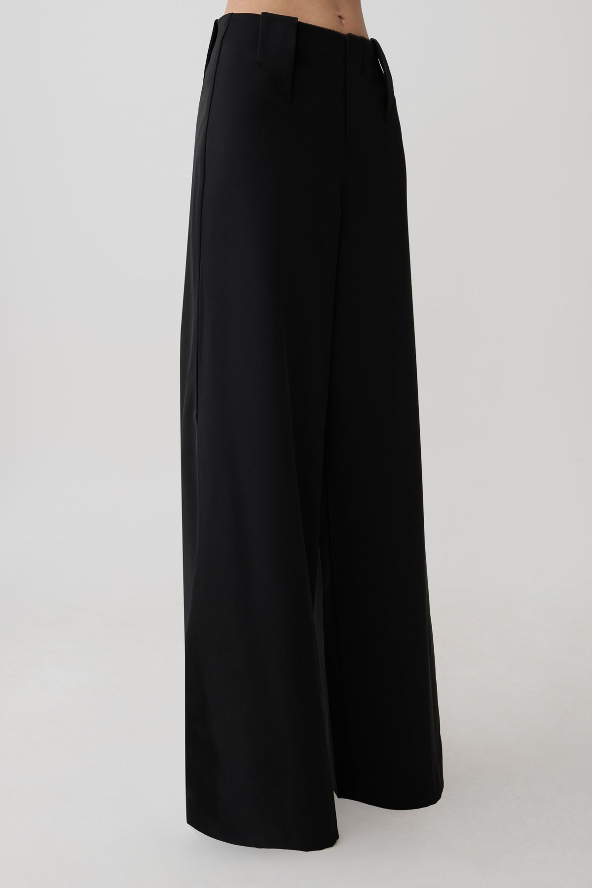 Arlo Wide Leg Suiting Trouser - Black #3