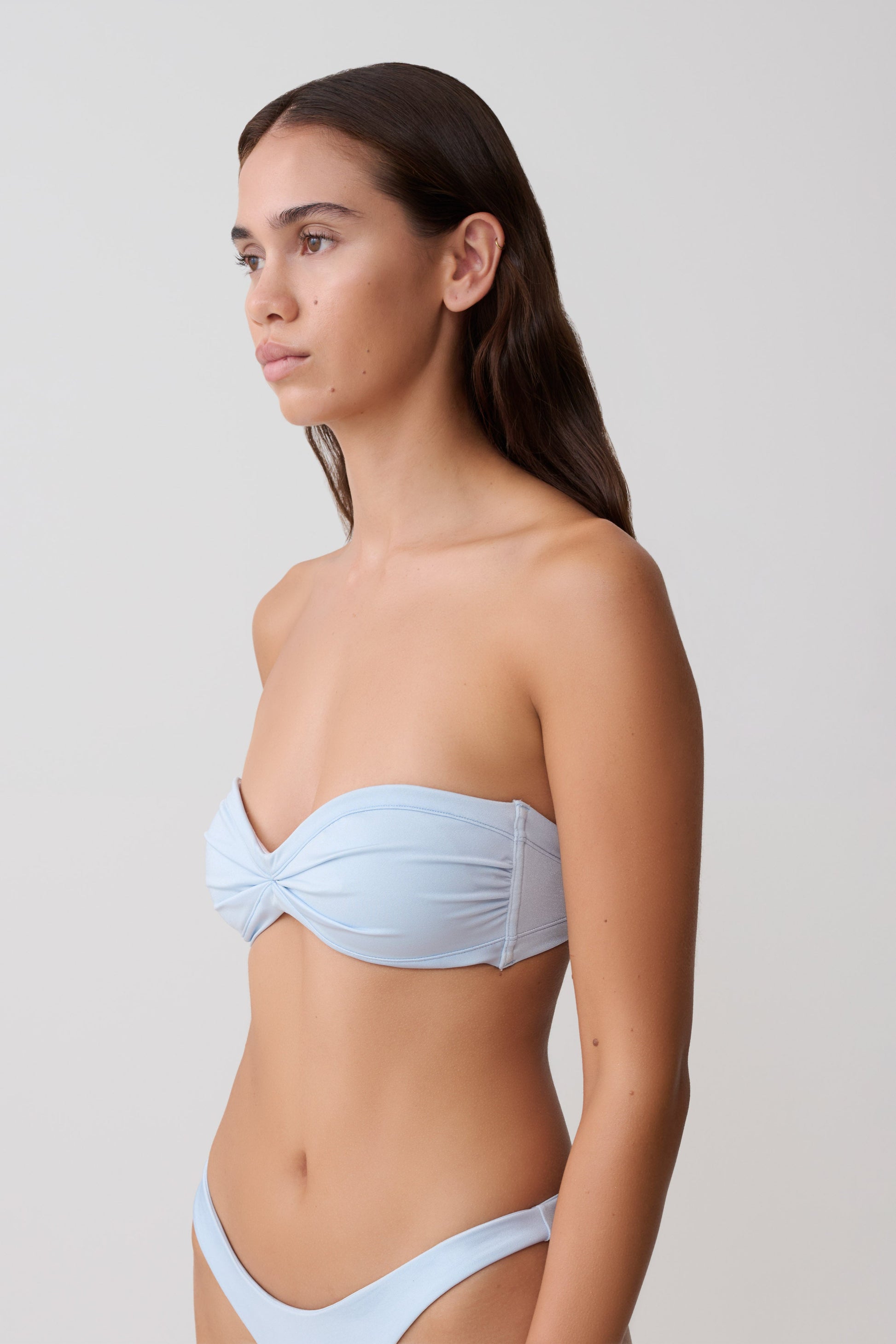 Briar Strapless Bikini Top - Pale Blue #5