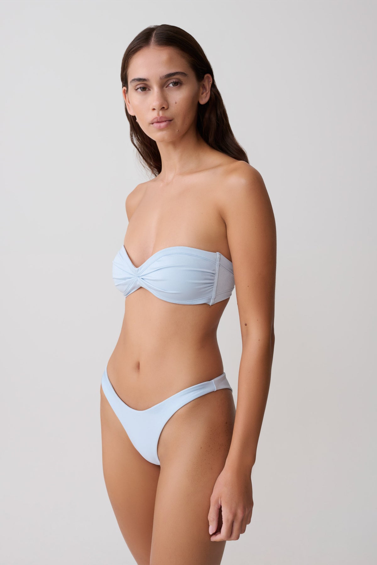 Briar Strapless Bikini Top - Pale Blue #6