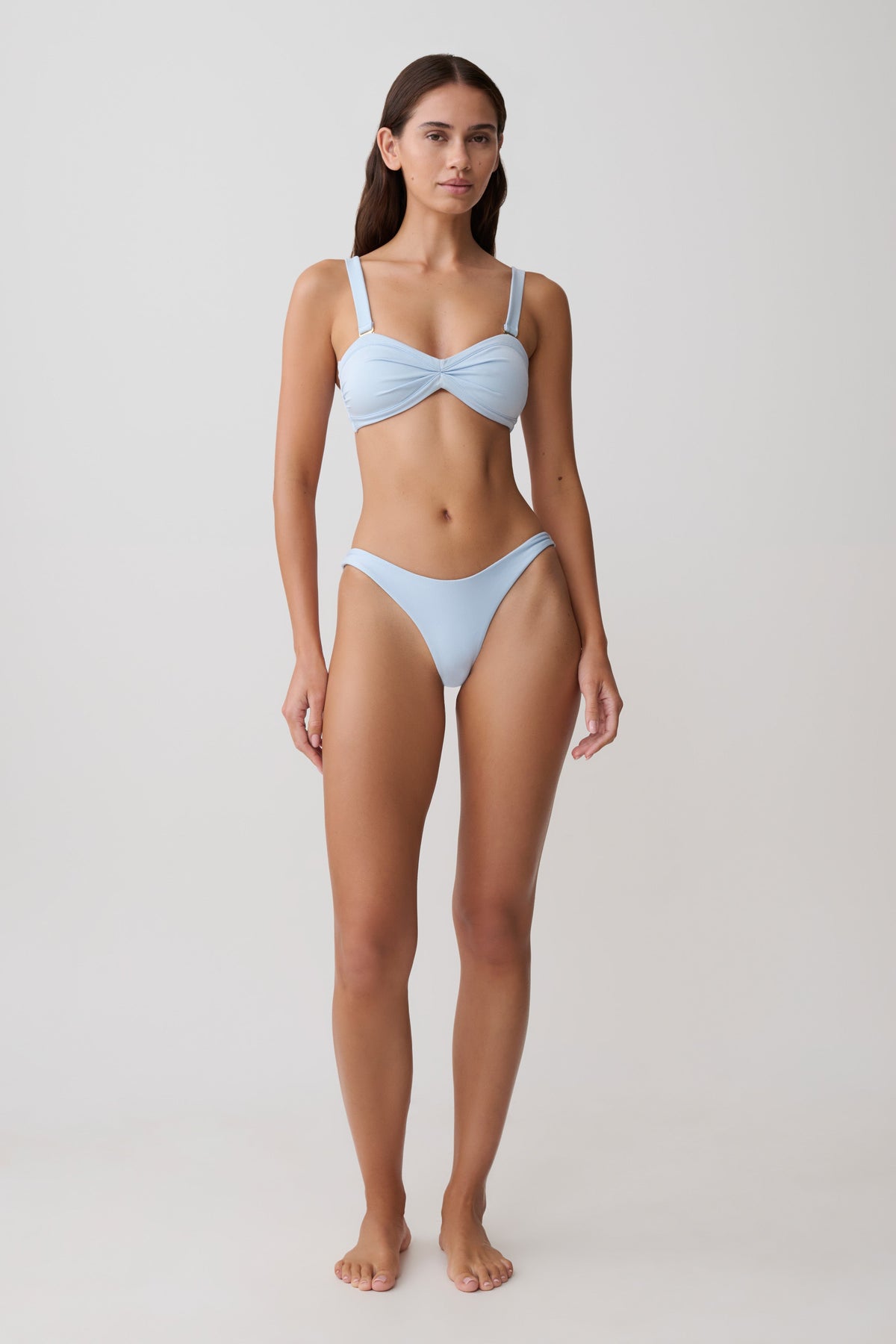 Briar Strapless Bikini Top - Pale Blue #10