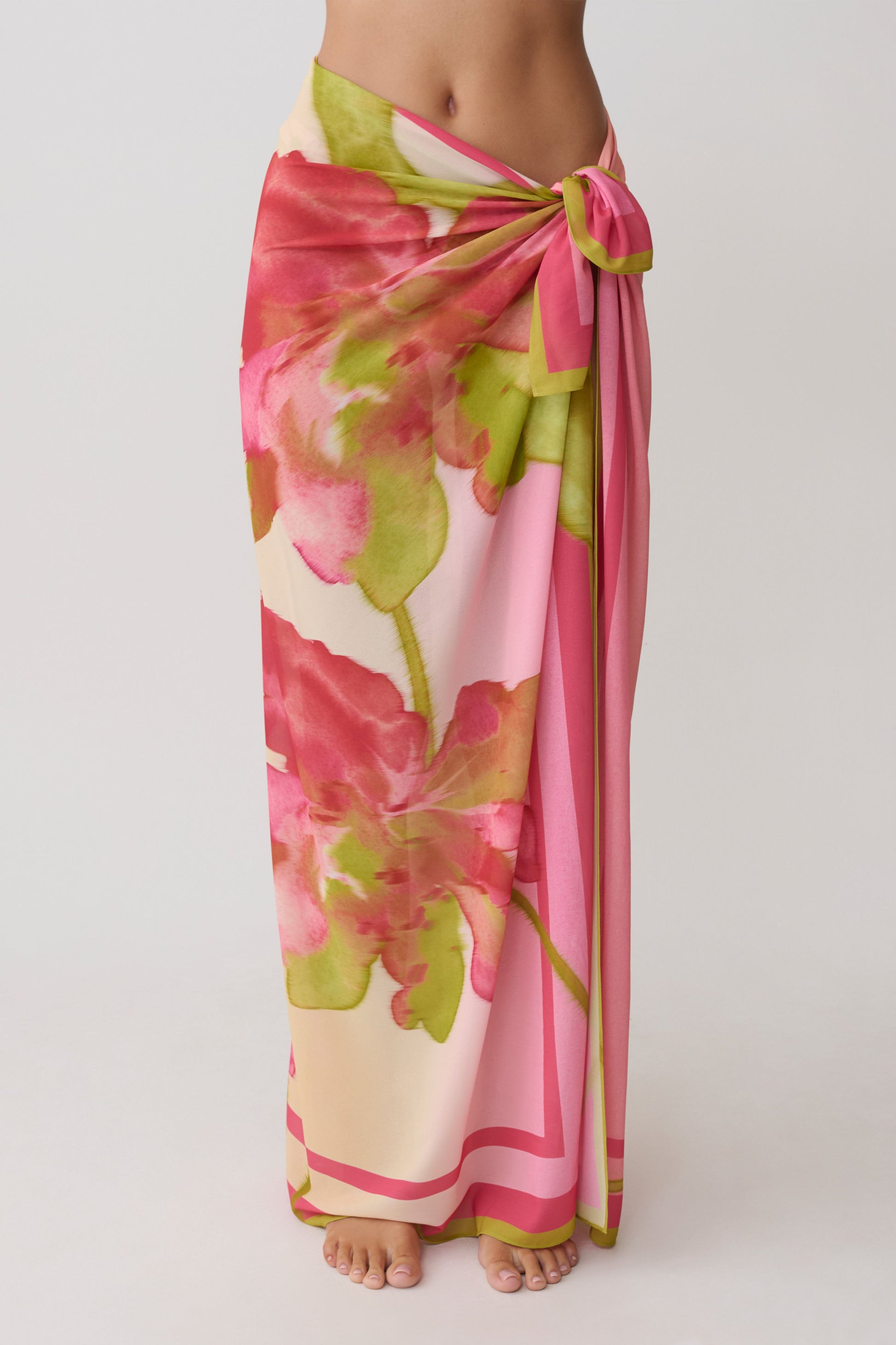 Nena Printed Sarong - Camillea Flower Print #10