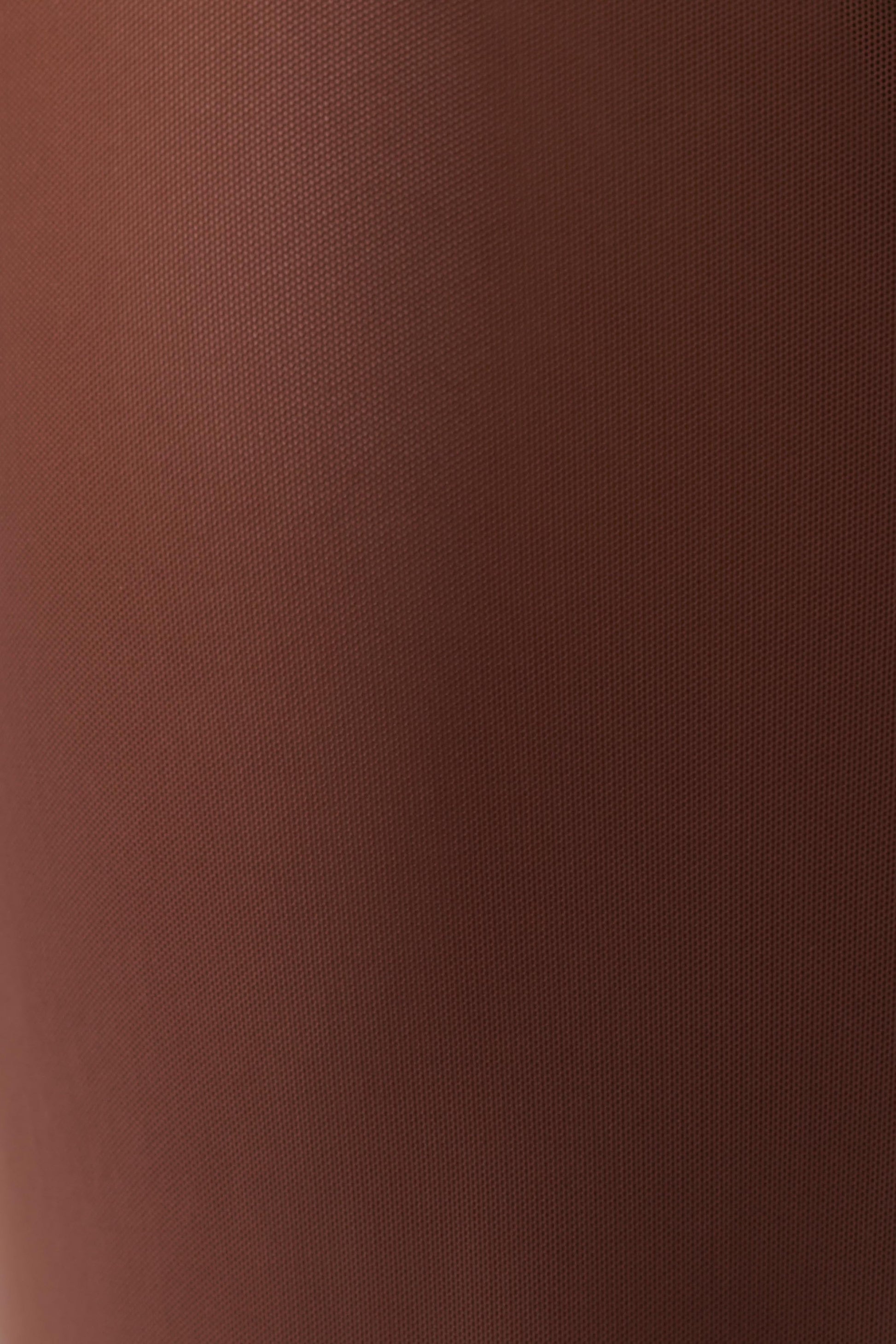 Ethal Mesh Cowl Neck Beaded Maxi Dress - Chocolate #7
