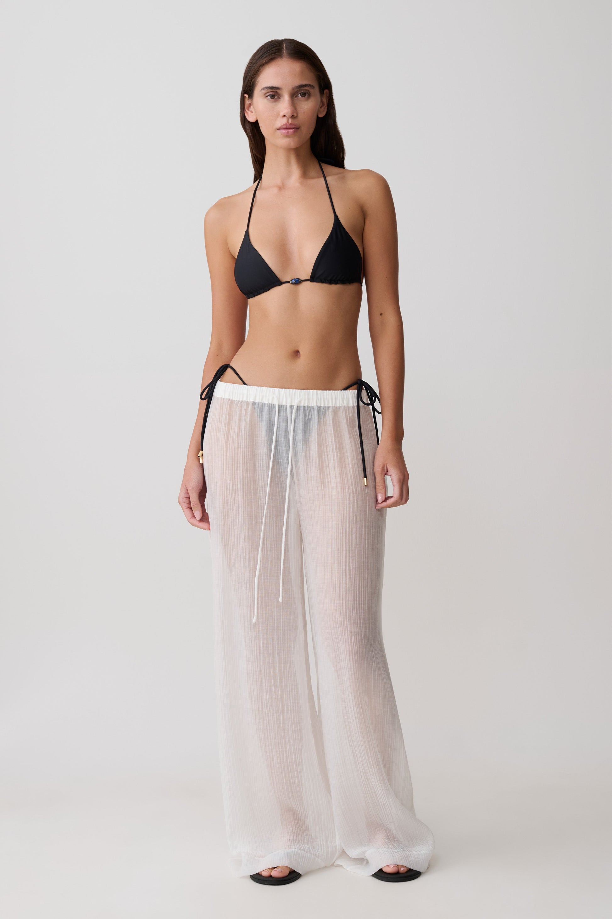 Blossom Classic Triangle Bikini Top - Black #11