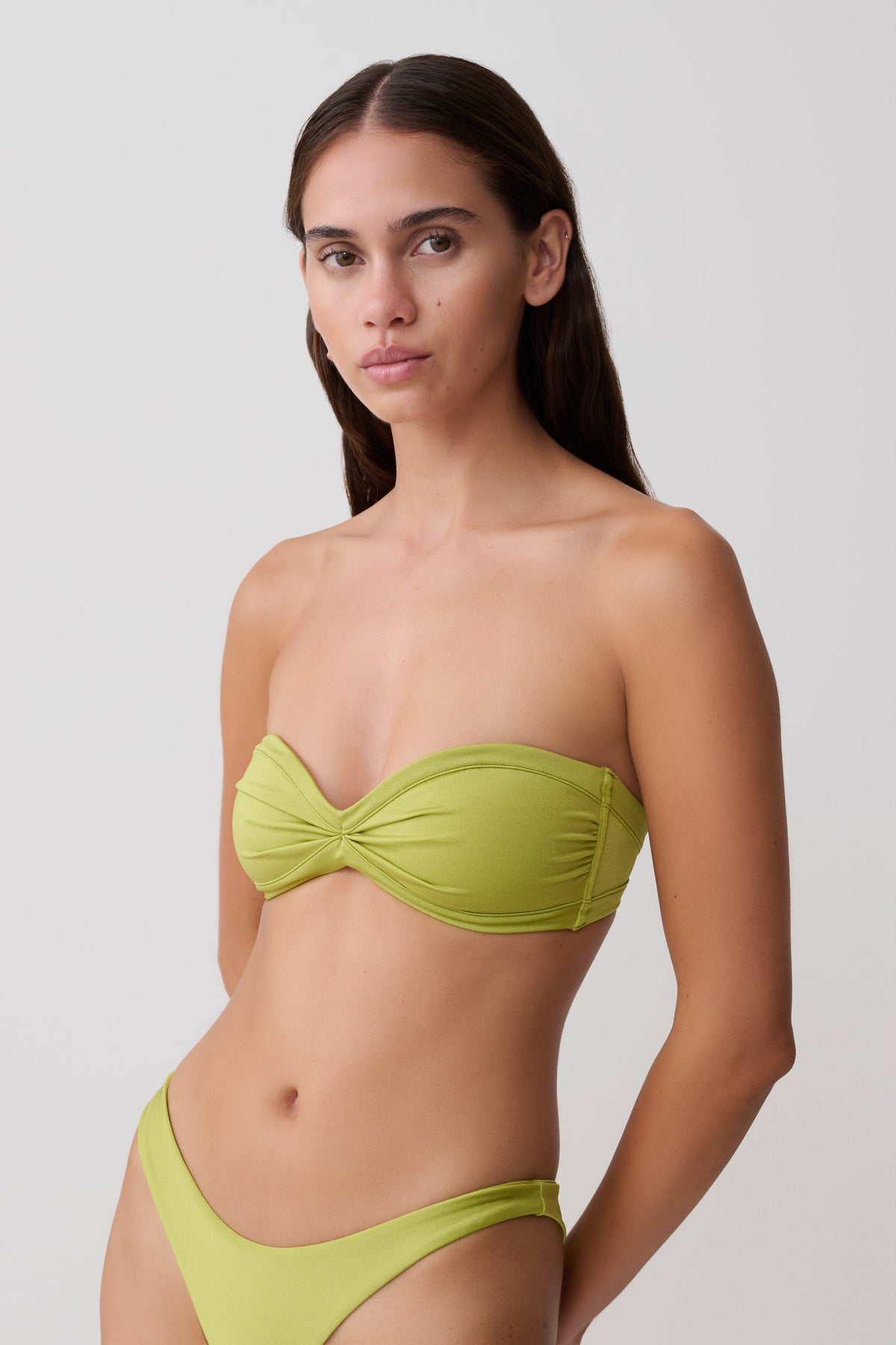 Briar Strapless Bikini Top - Green #5