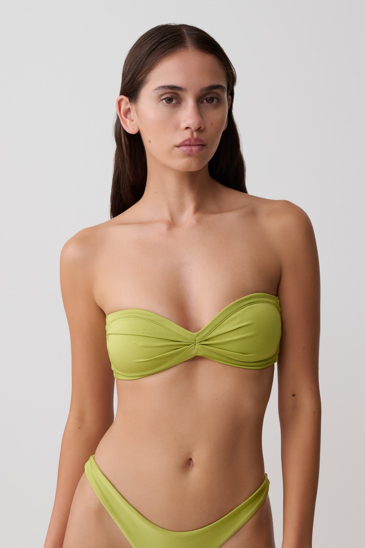 Briar Strapless Bikini Top - Green