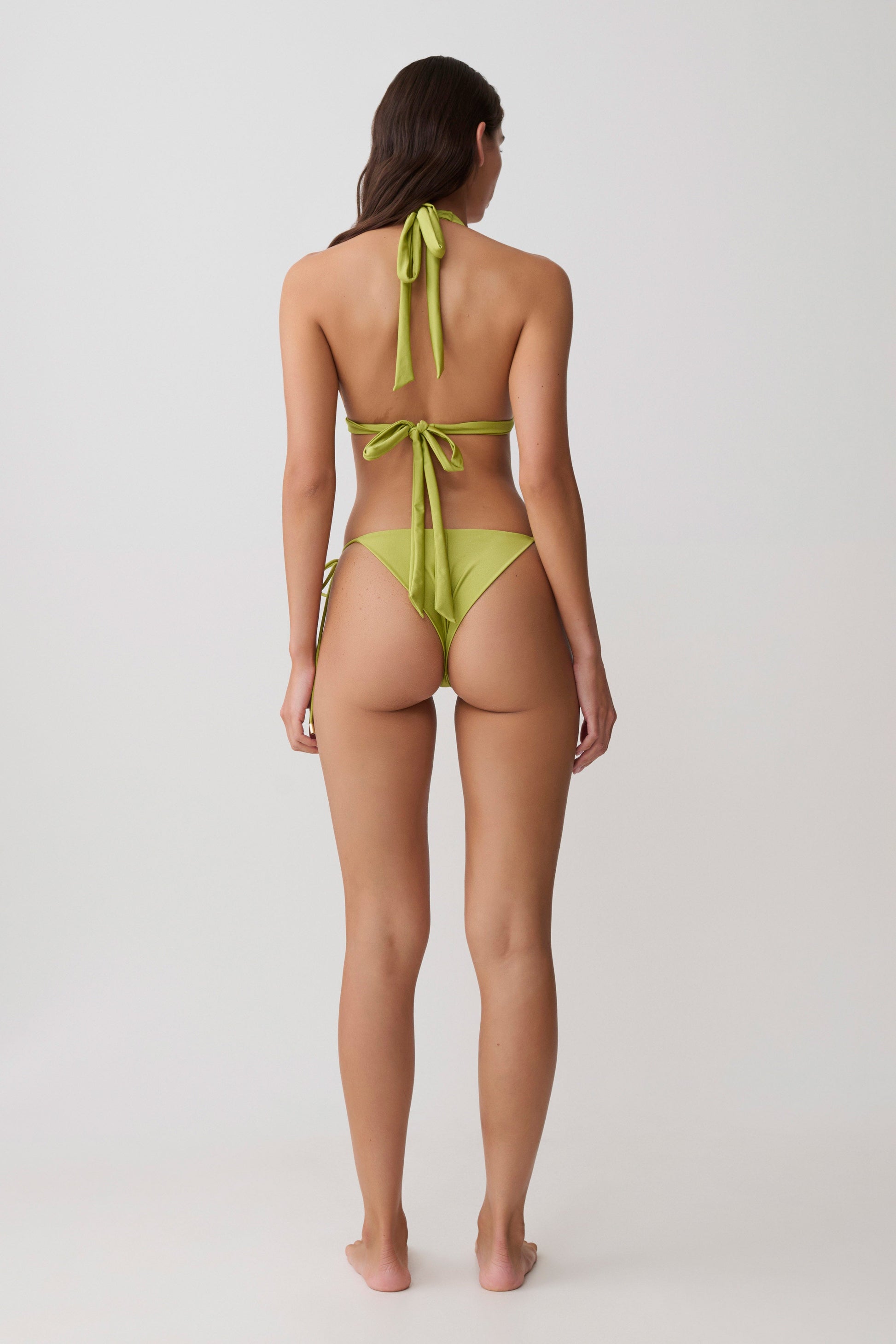 Blossom Side Tie Bikini Bottom - Green #2