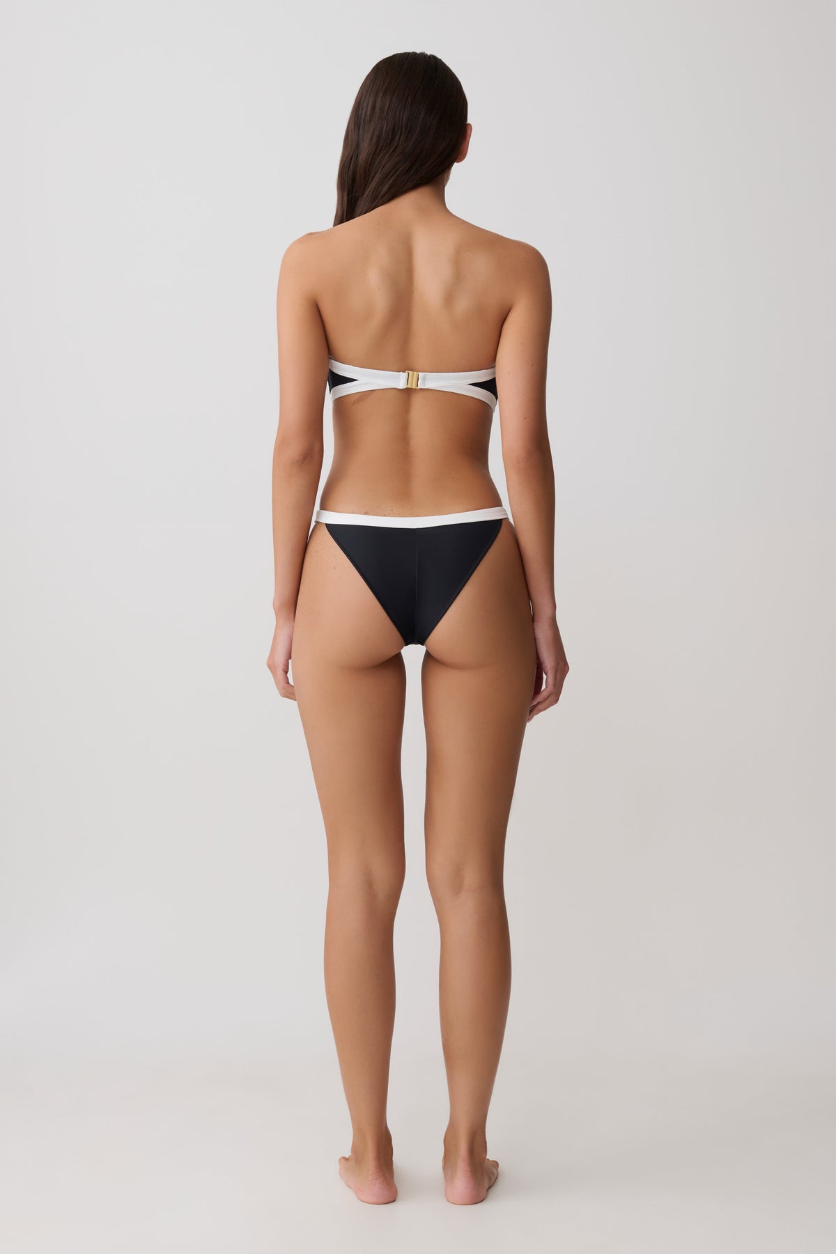 Isla Brazilian Bikini Bottom - Black/White #2