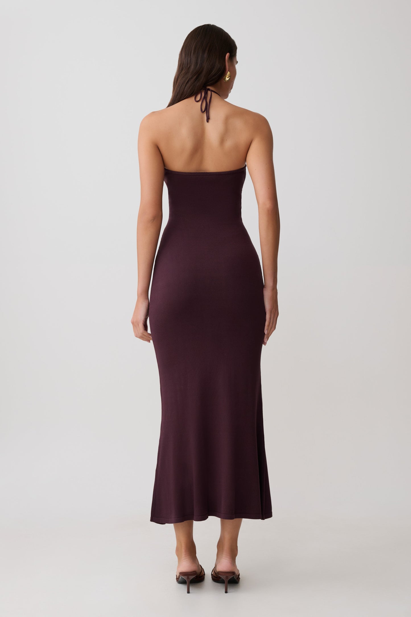Dimitri Knit Midi Dress - Chocolate