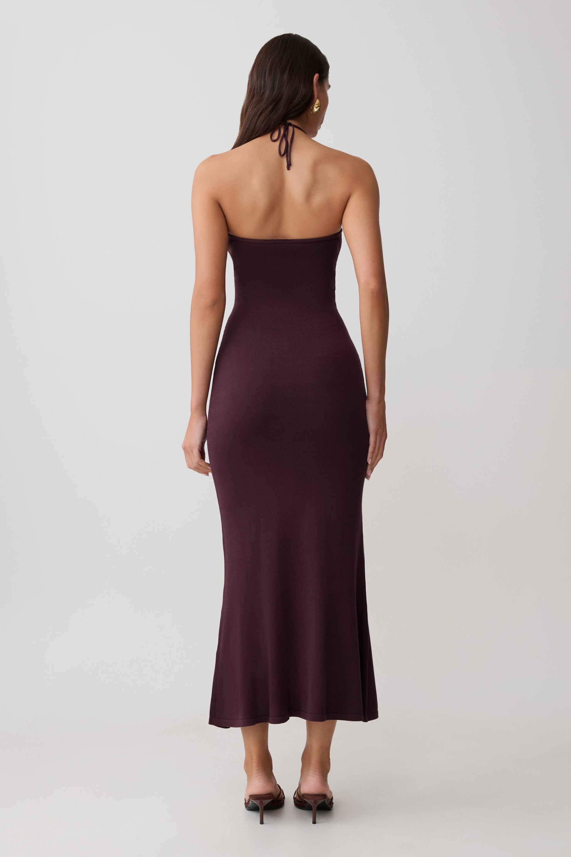 Dimitri Knit Midi Dress - Chocolate #2