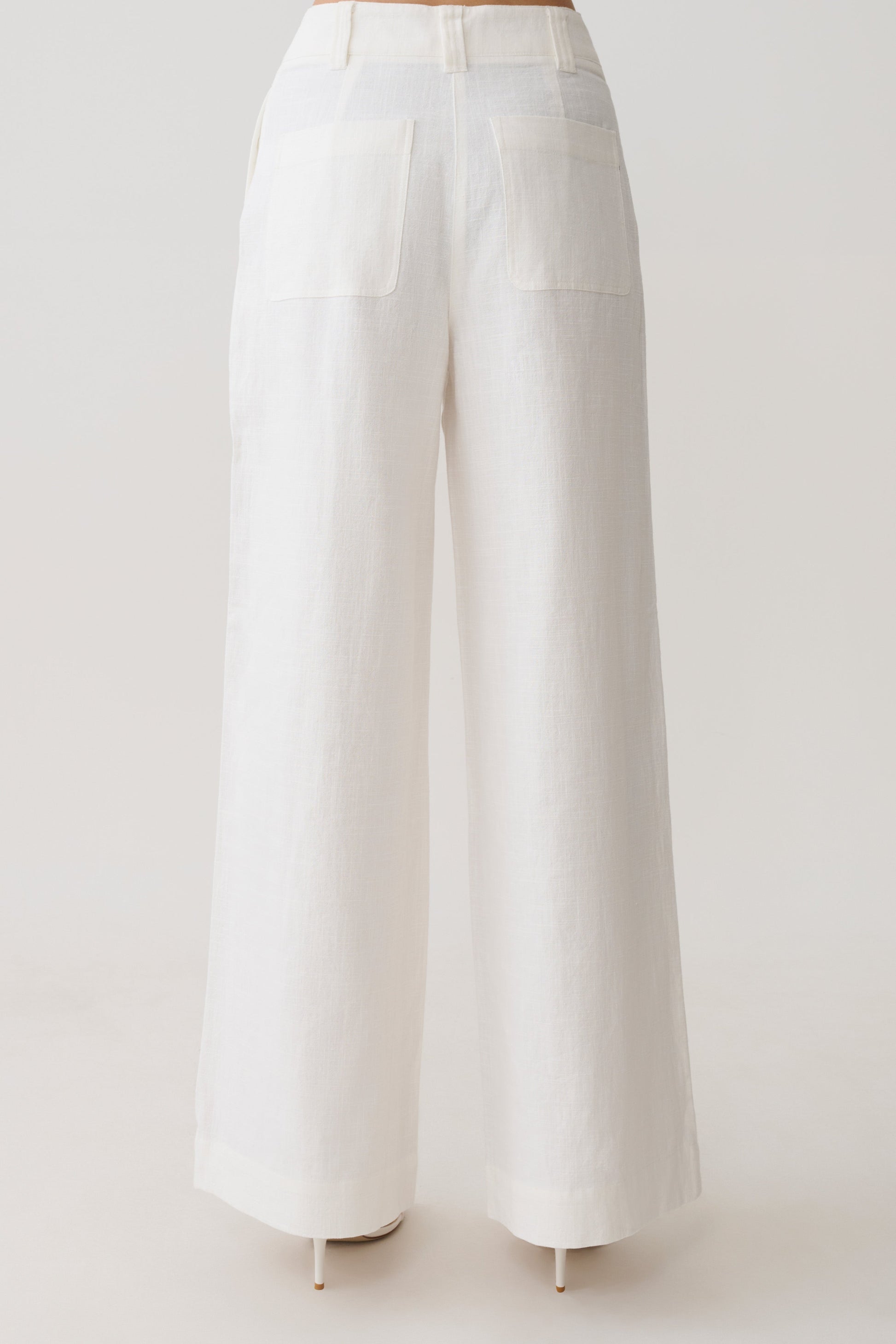 Brielle Straight Leg Pant - White #2