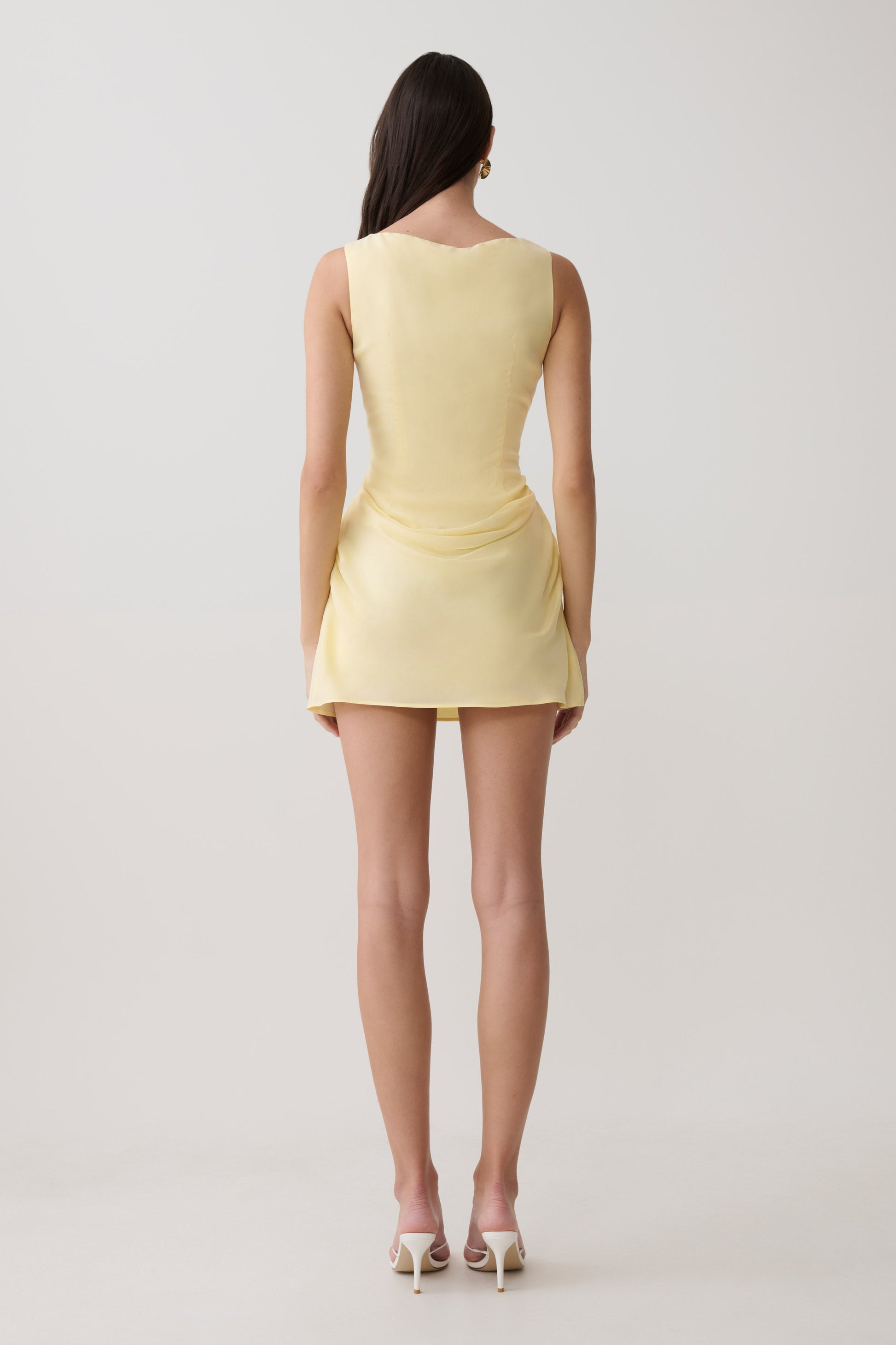 Bexley Draped Mini Dress - Butter #2