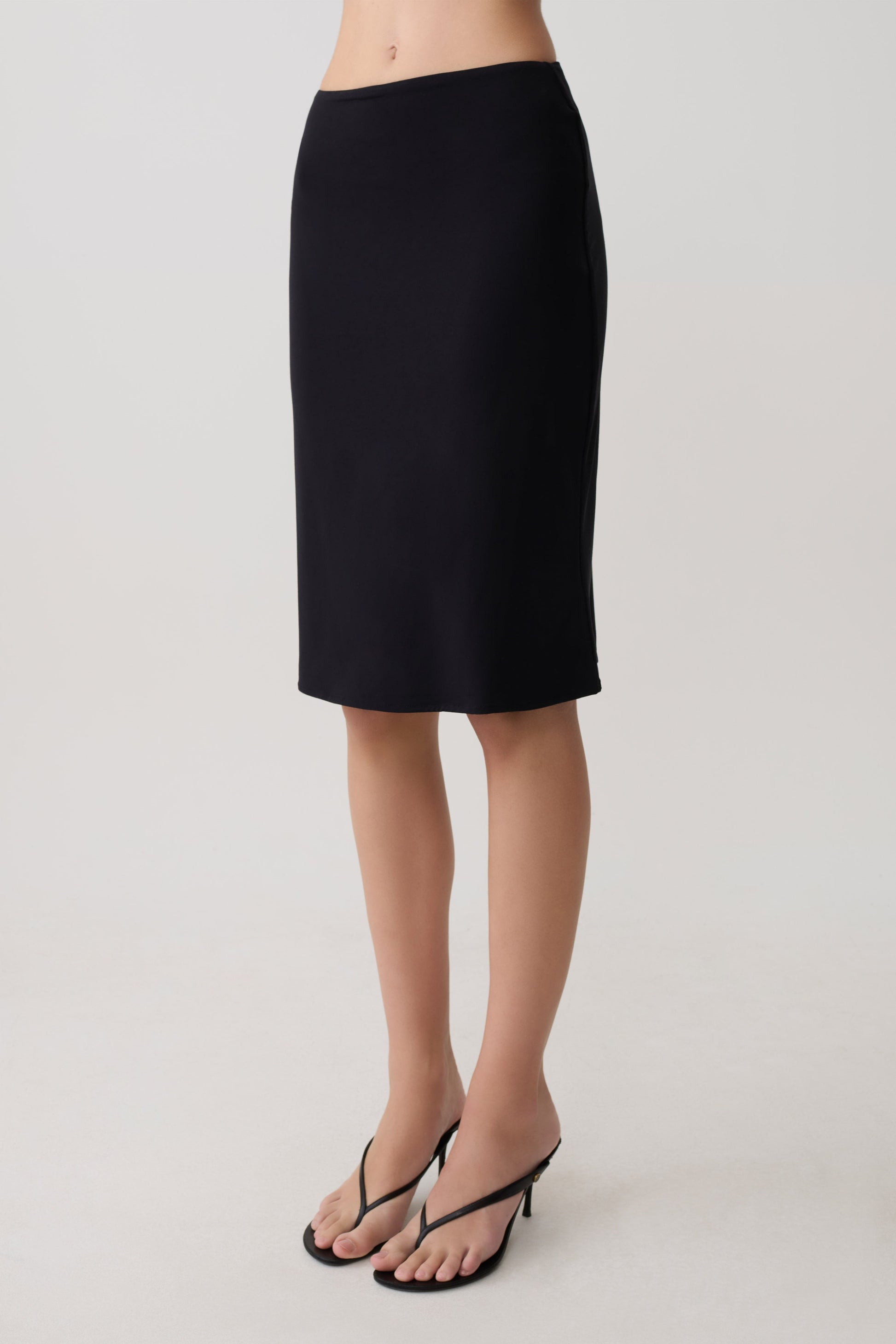 Greer Knee Length Skirt - Black #6