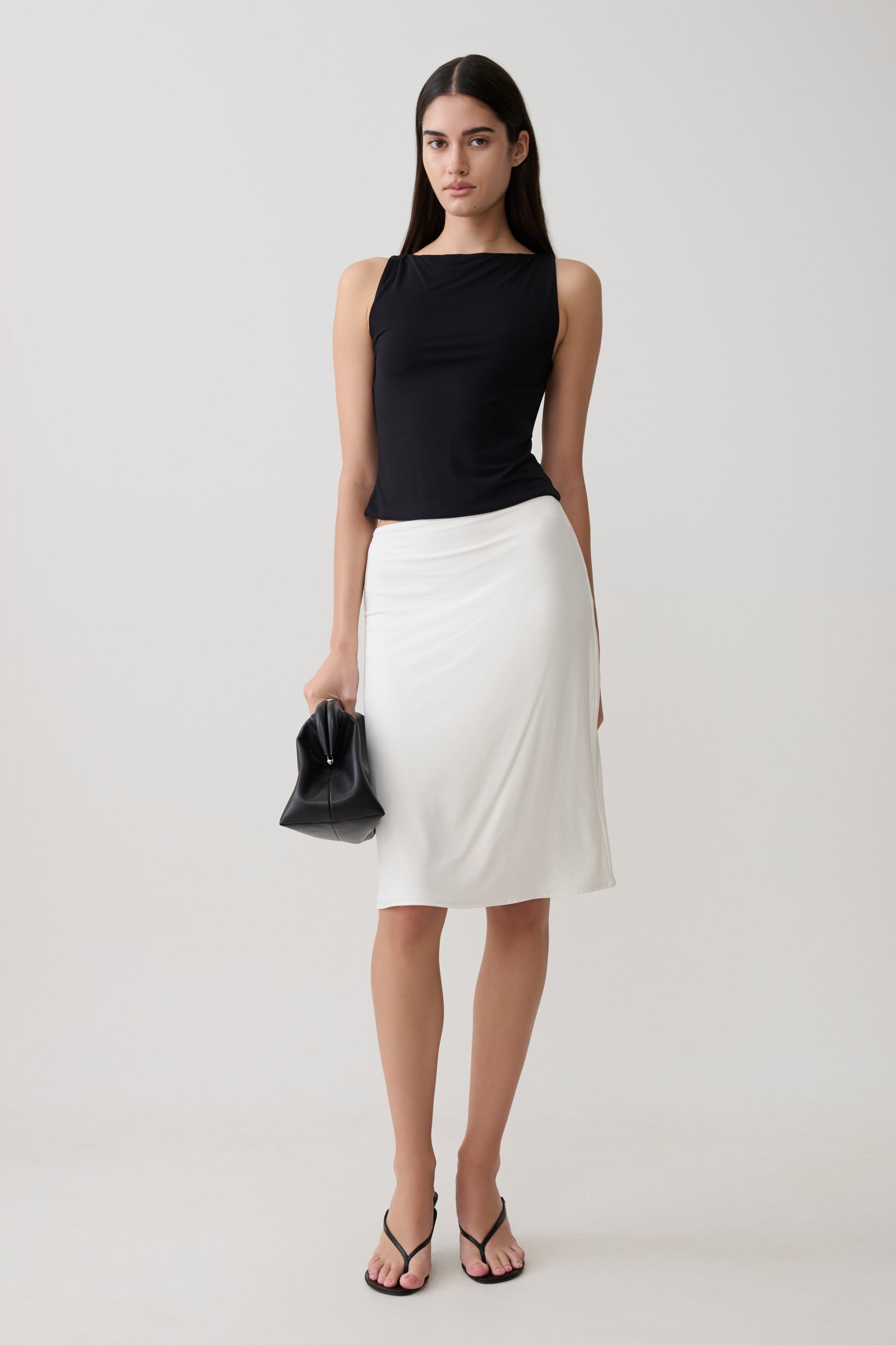 Nicolette Sleeveless Tank Top - Black #6