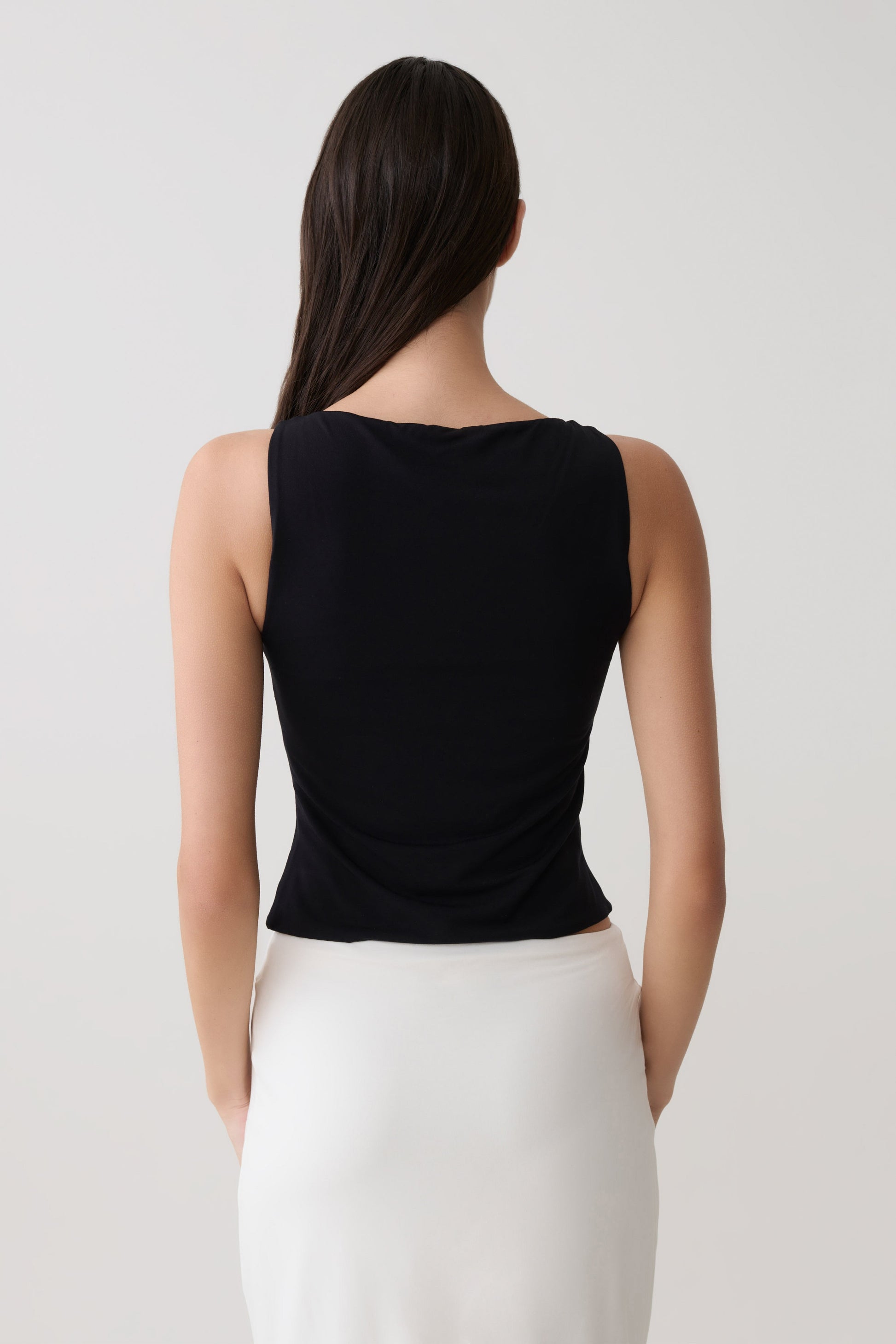 Nicolette Sleeveless Tank Top - Black #2