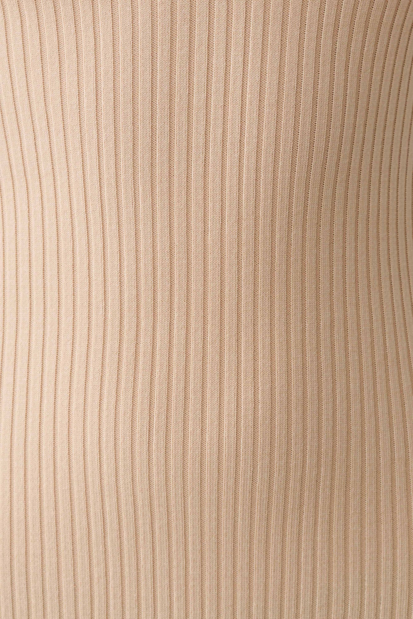 Nichelle Short Sleeve Collared Knit Midi Dress - Natural