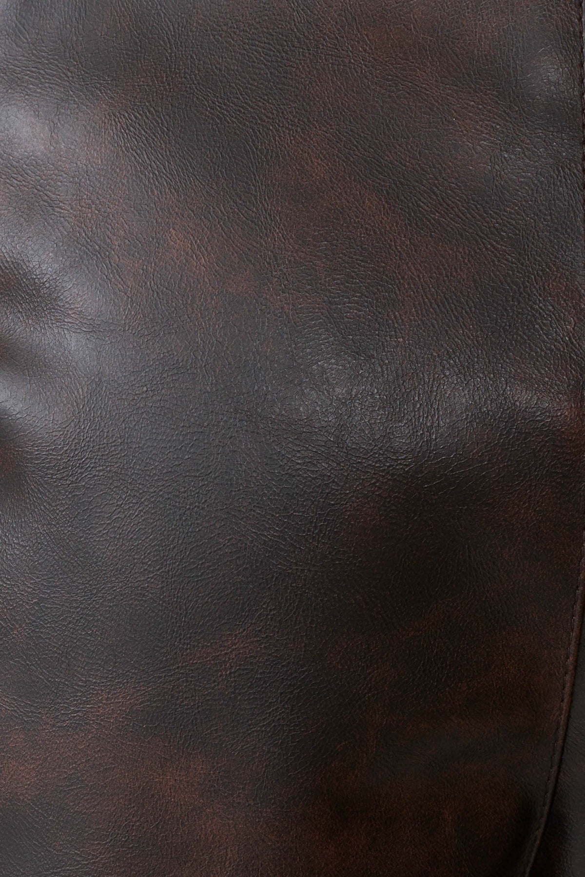 Adaline Faux Leather Cinch Waist Jacket - Dark Chocolate #9