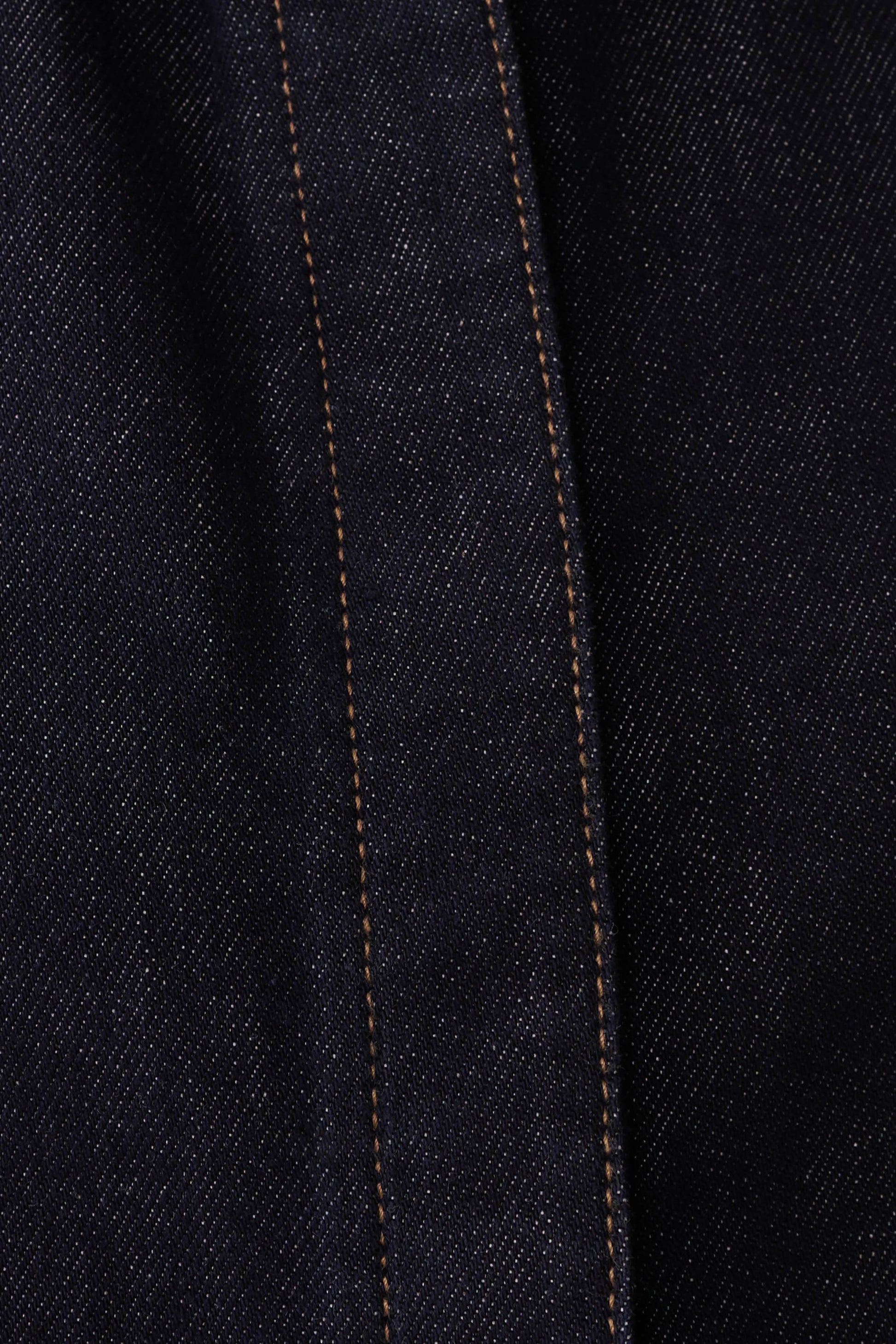 Jeremy Collared Denim Longline Top - Washed Indigo Blue #7