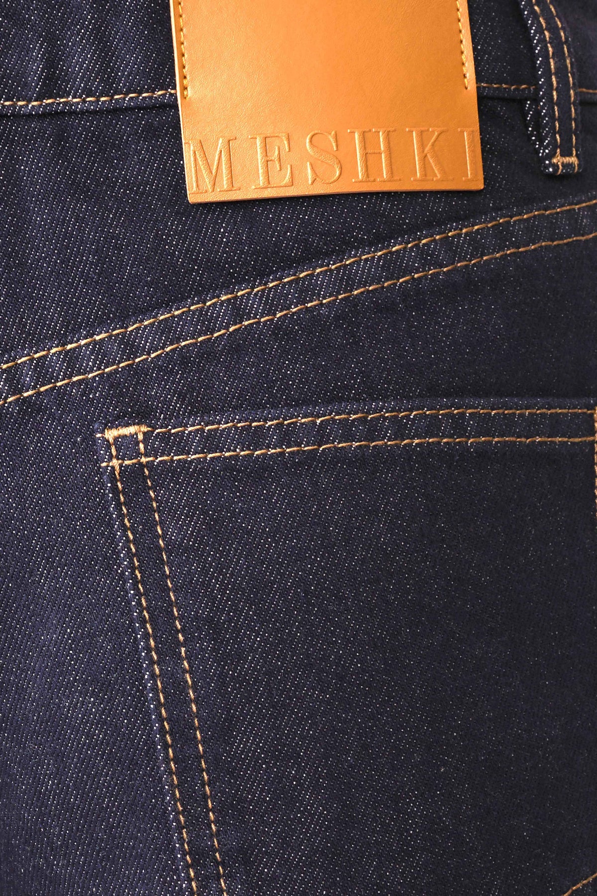 Krissy Rolled Hem Denim Shorts - Washed Indigo Blue #7