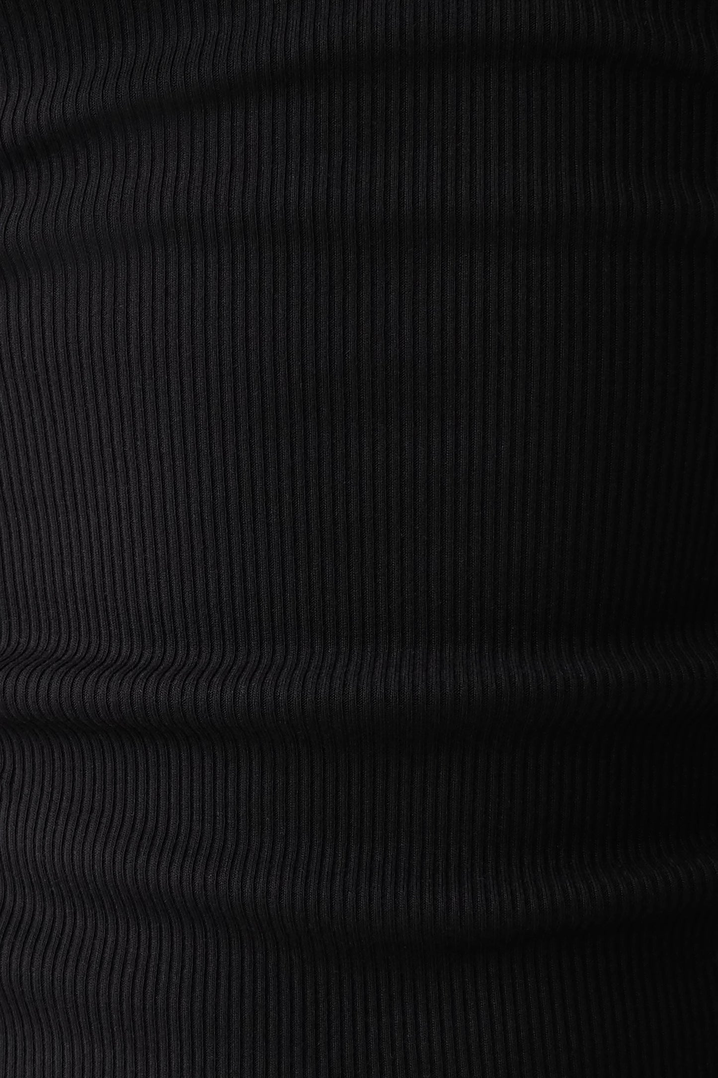 Actress Ribbed Tank - Black