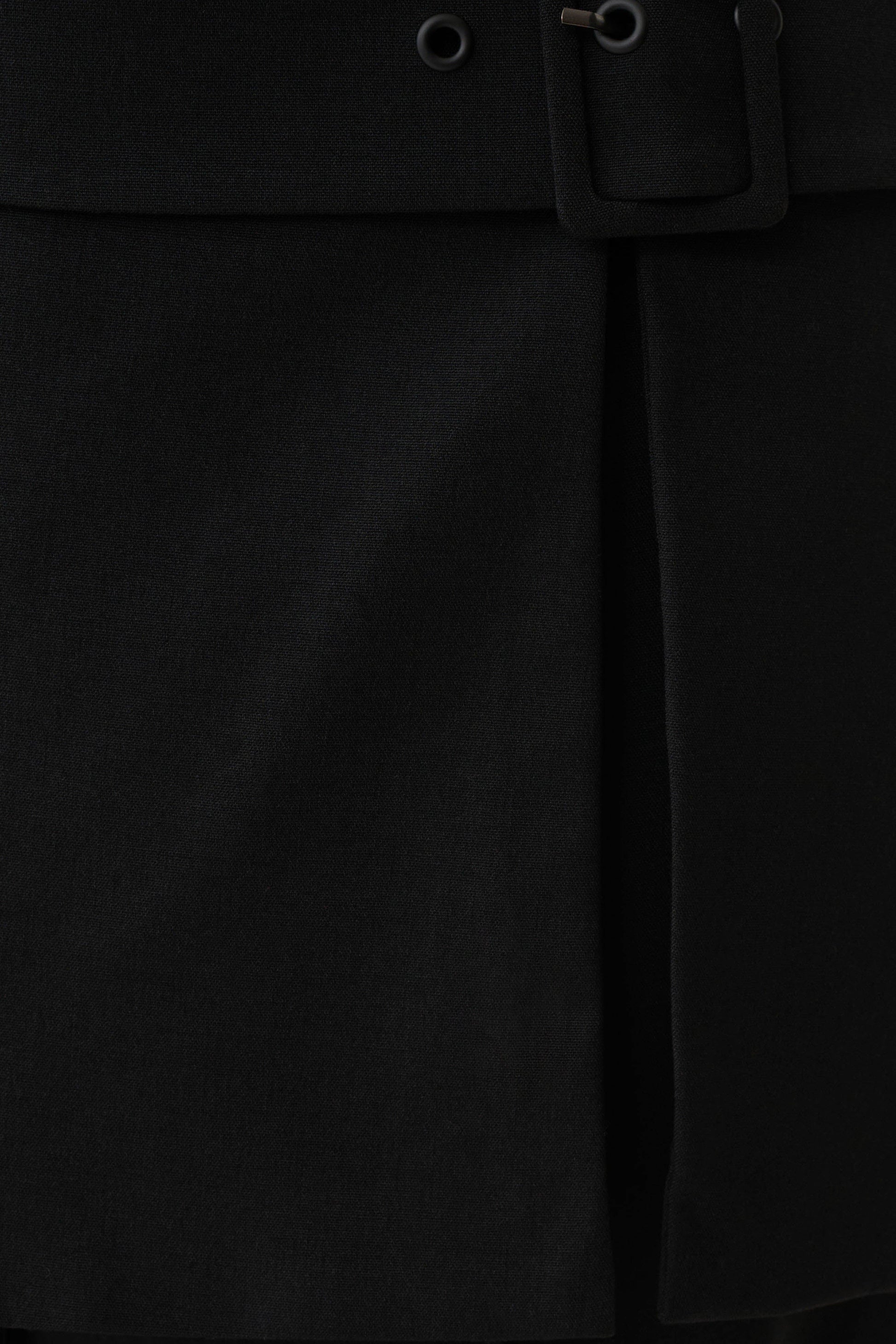 Daisy Wrap Skirt Straight Leg Pants - Black #9