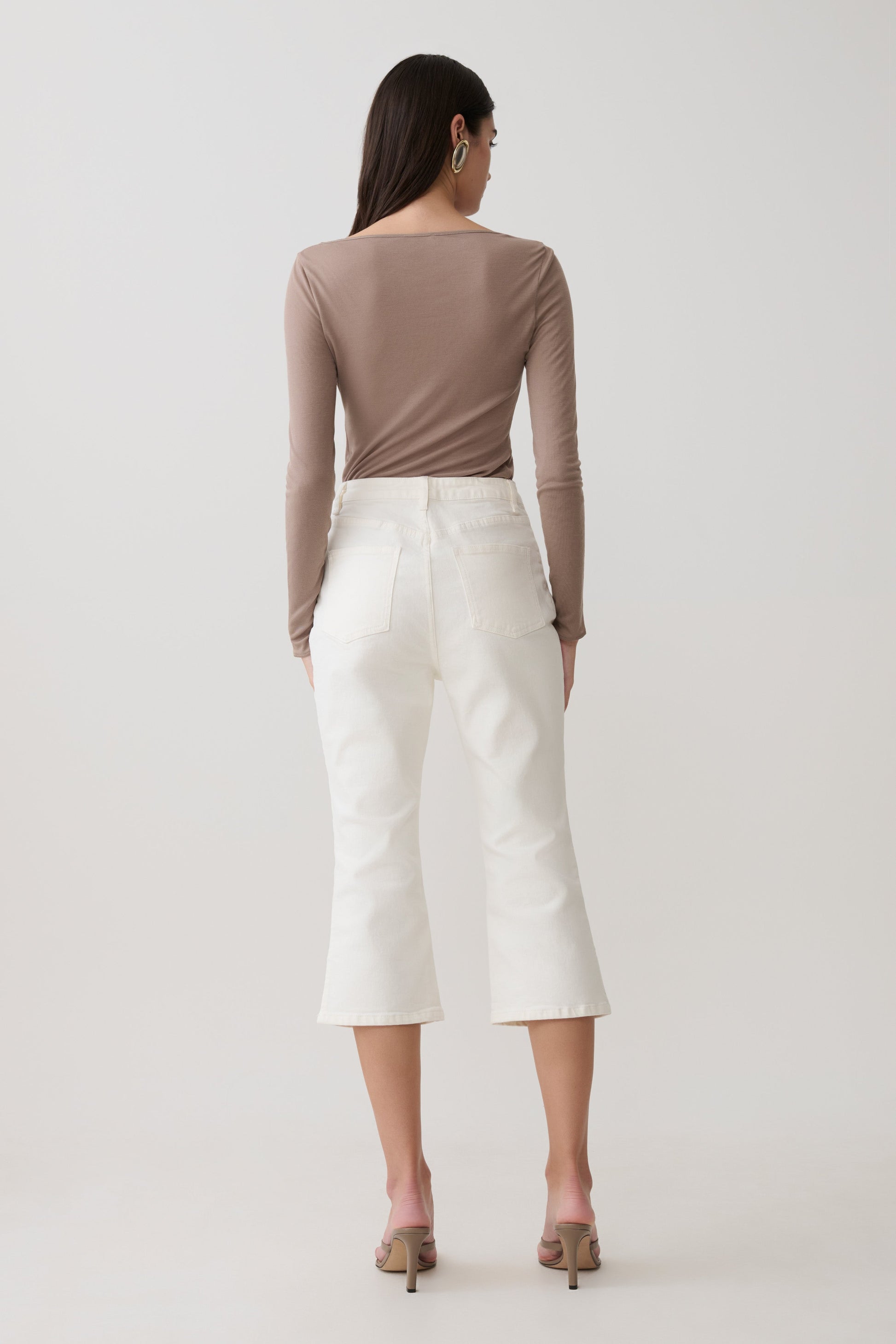 Coraline Long Sleeve Sheer Top - Neutral #4