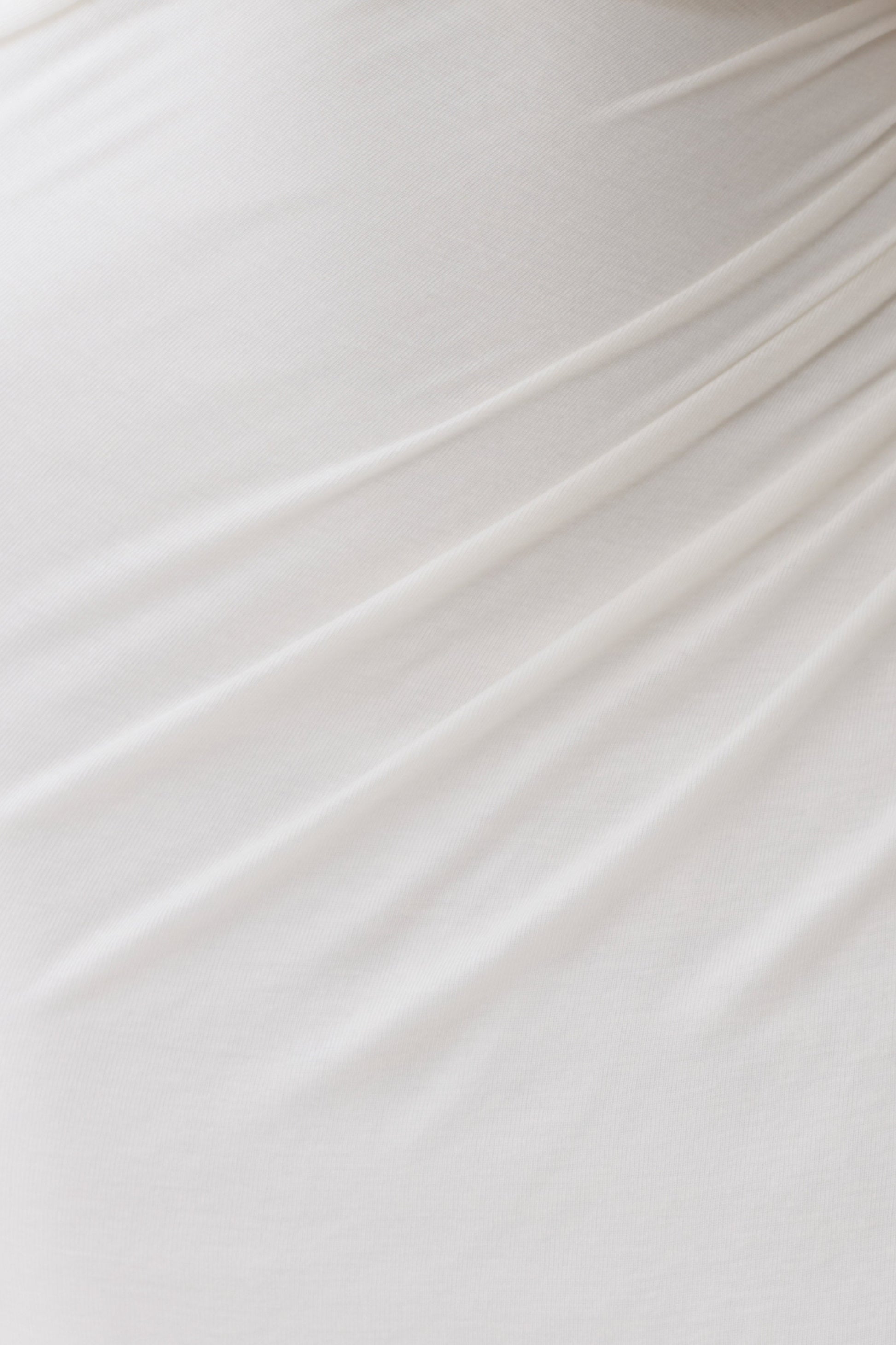 Alva Wool Lyocell Draped Midi Dress - White #5