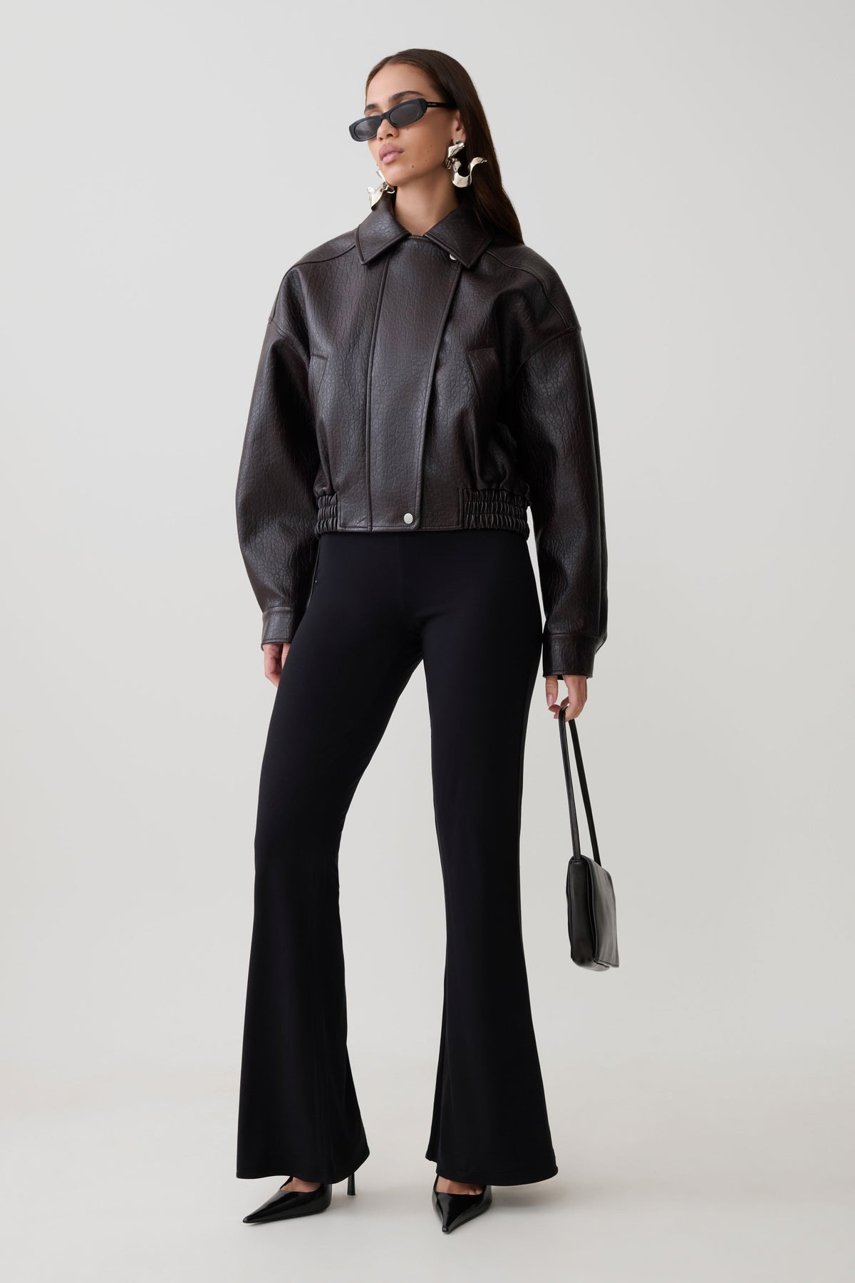 Jemma Flare Leg Pants - Black #6