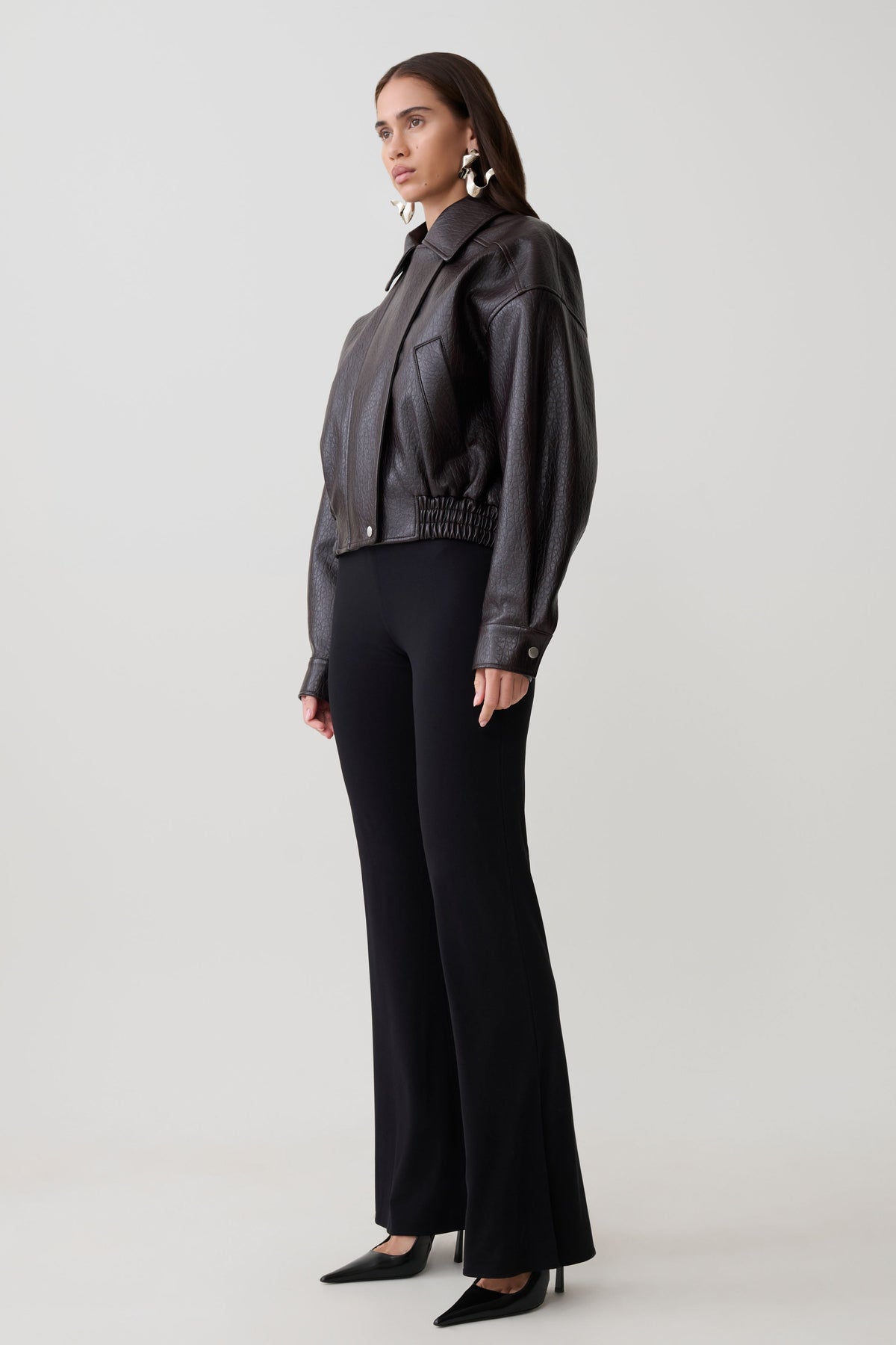 Jemma Flare Leg Pants - Black #4
