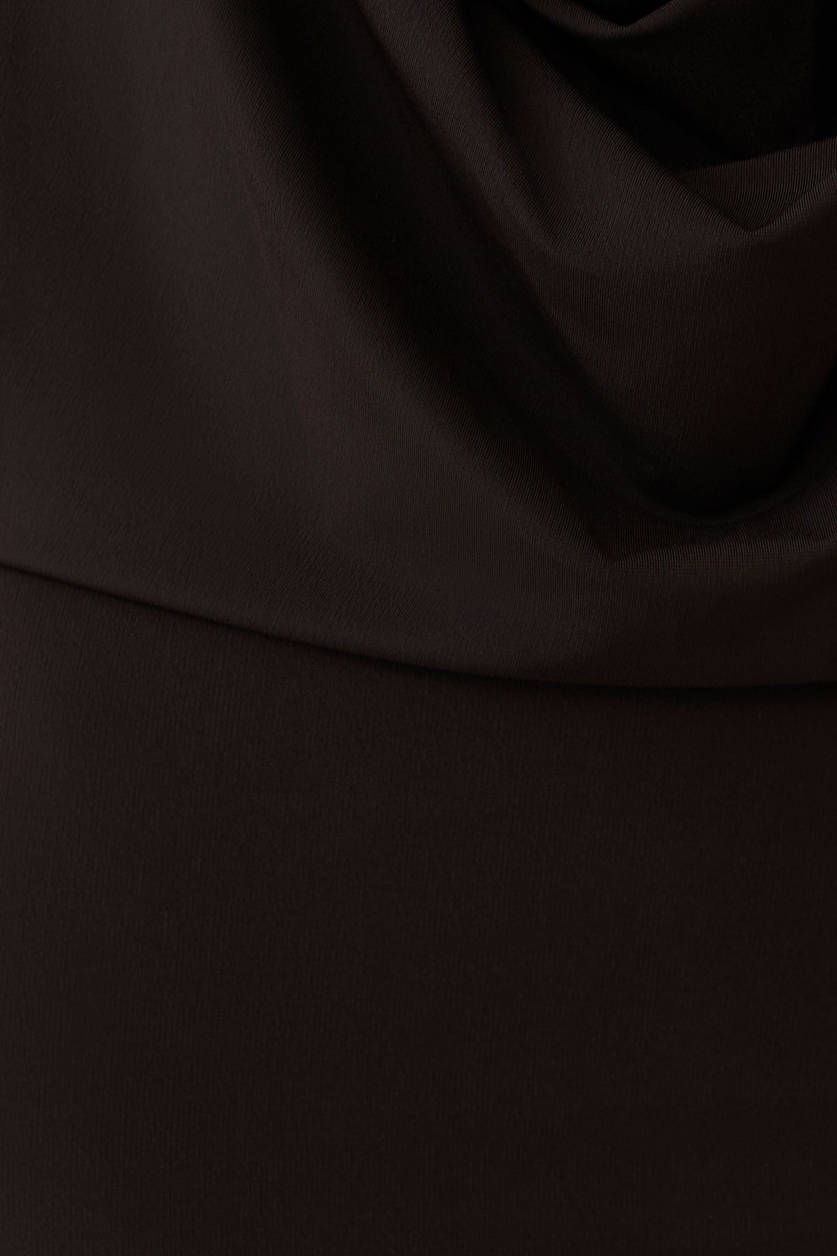 Soleia Cowl Drape Shirt Dress - Bitter Chocolate #6