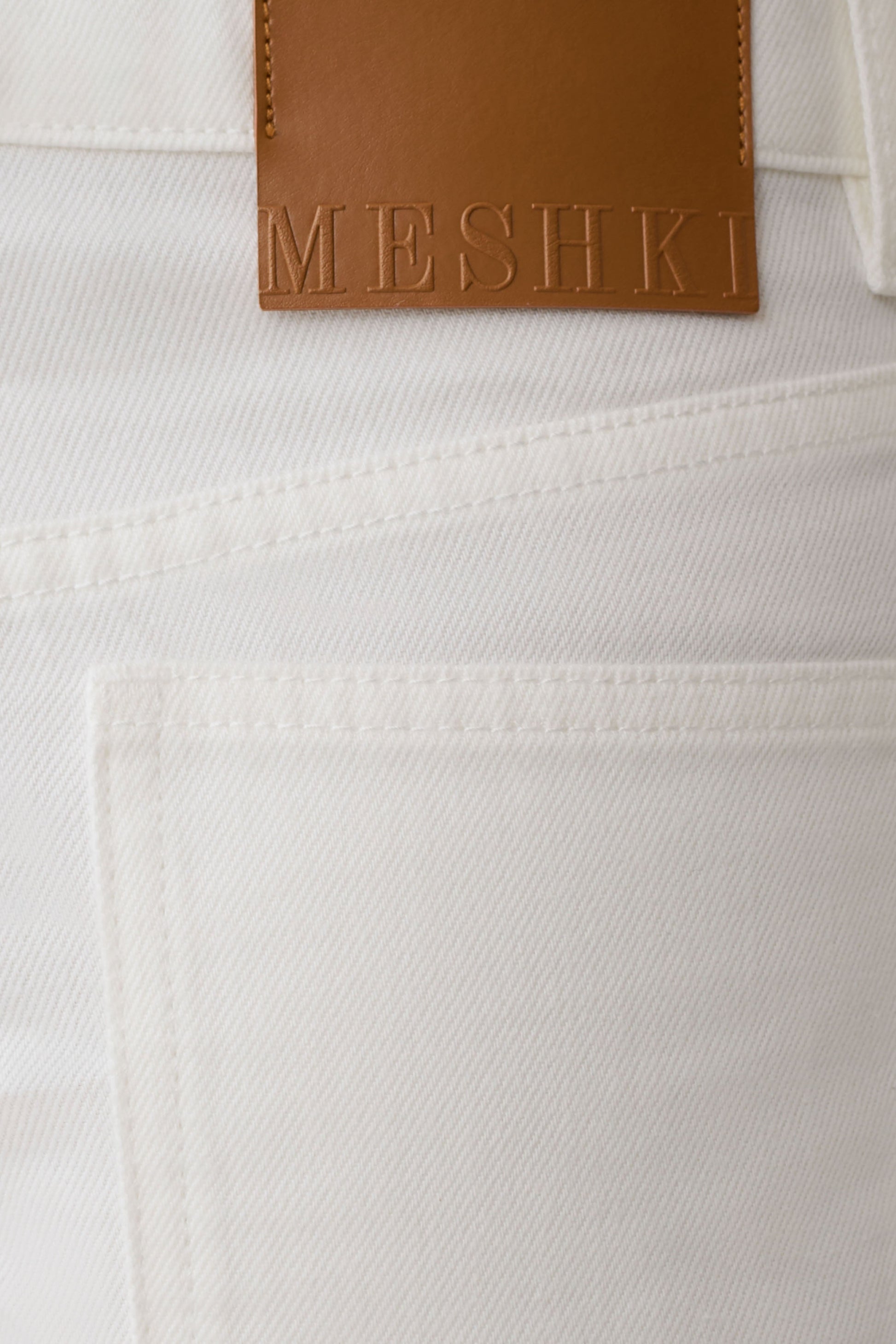 Krissy Rolled Hem Denim Shorts - White #7