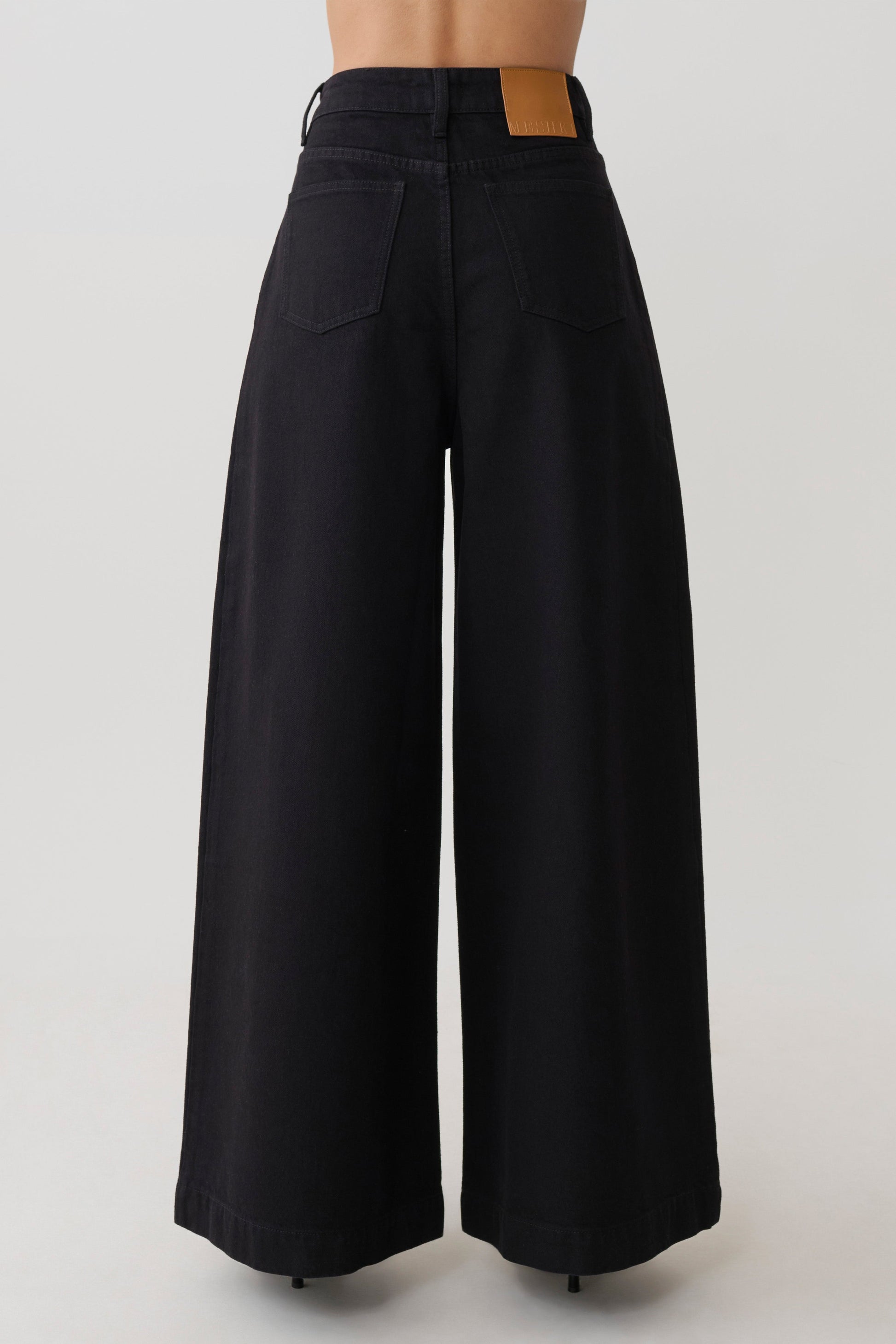Bobby Oversized Jean With Front Pleat - Black #5