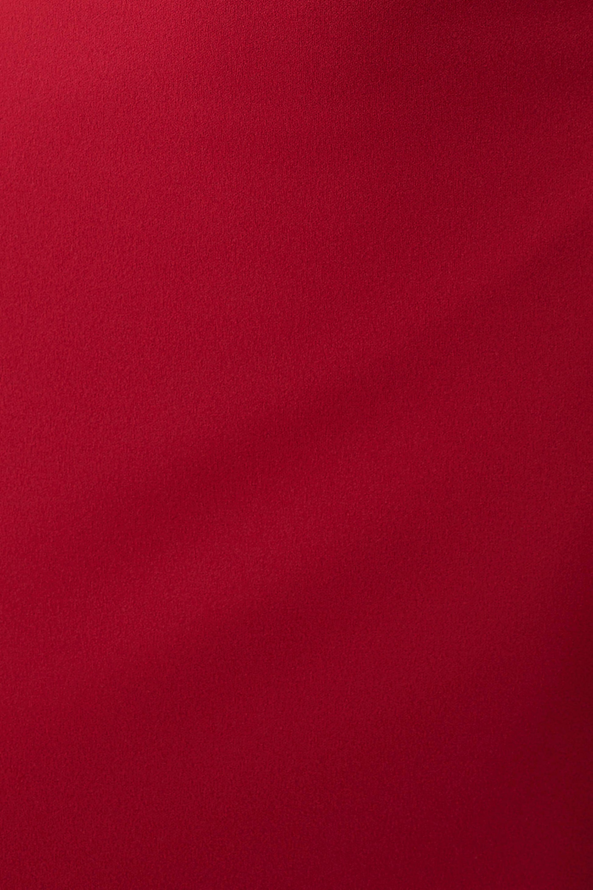 Allyra Scoop Stretch Crepe Midi Dress - Red #8