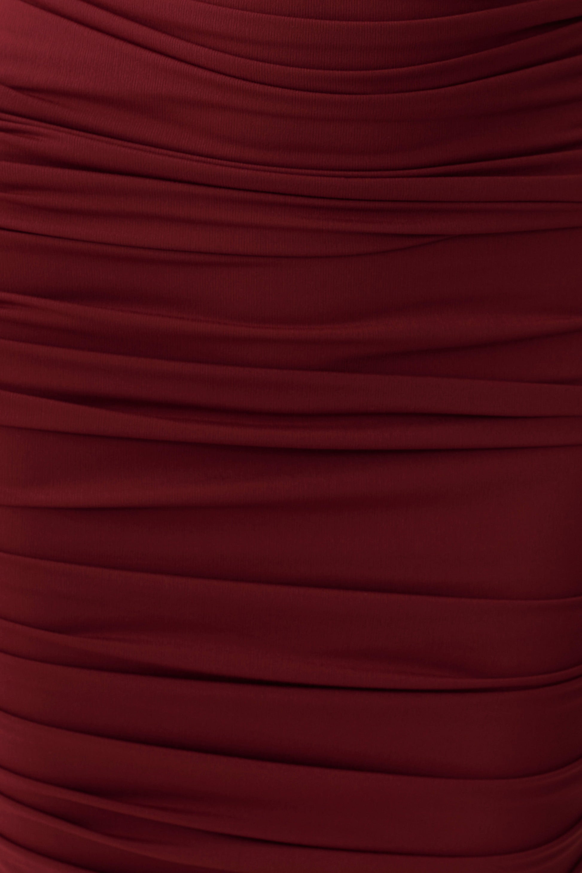 Giannie Draped Midi Dress - Merlot #6