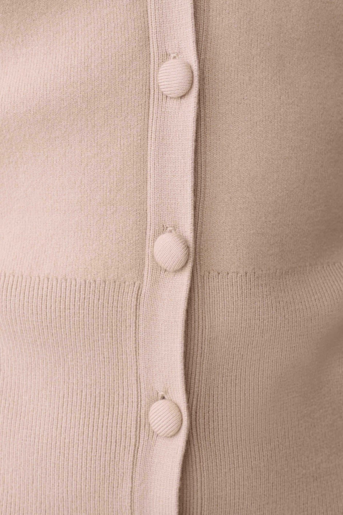 Blaine Knit Blouson Sleeve Cardigan - Oat Marle