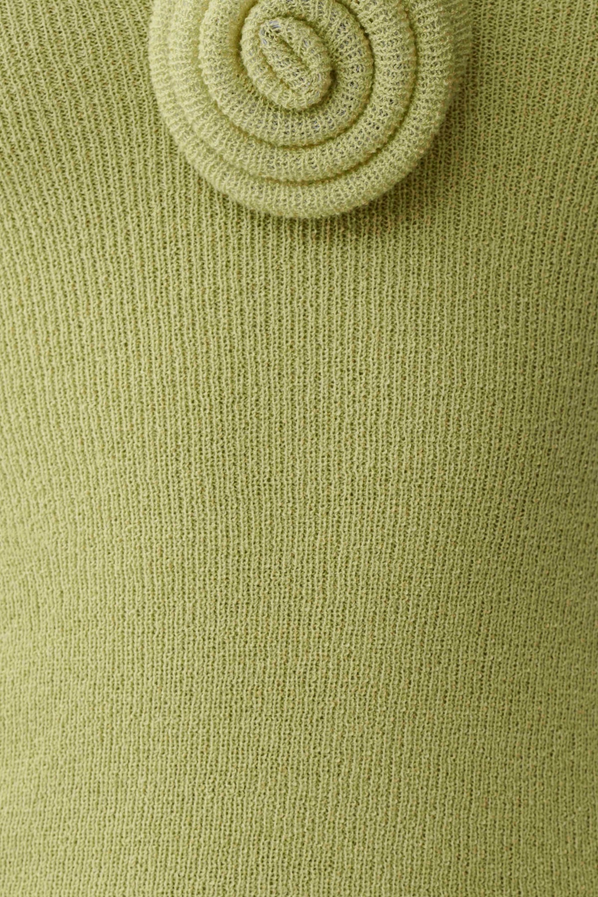 Samira Knit Long Sleeve Mini Dress - Light Olive #7