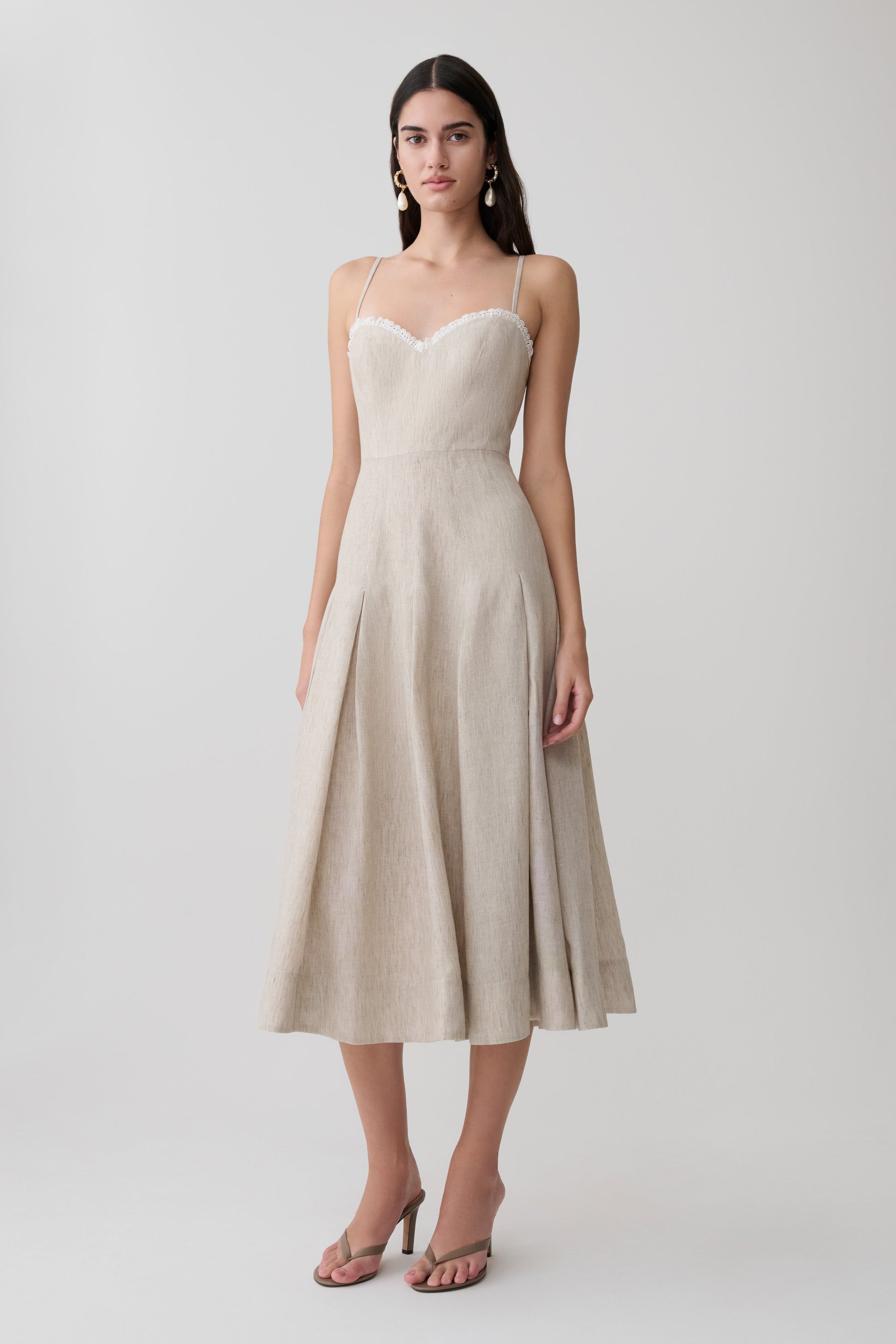 Taylor Midi Dress - Natural #3