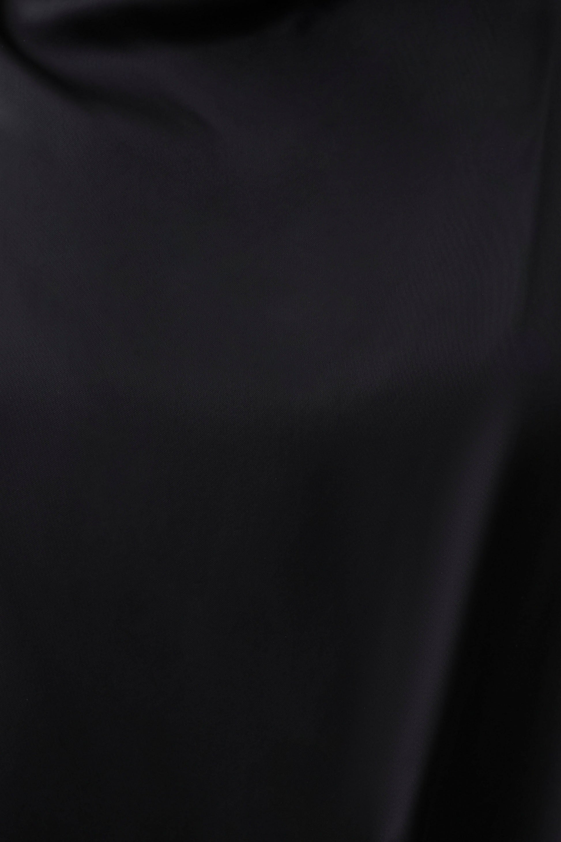 Sydney Asymmetrical Satin Halter Top - Black #6